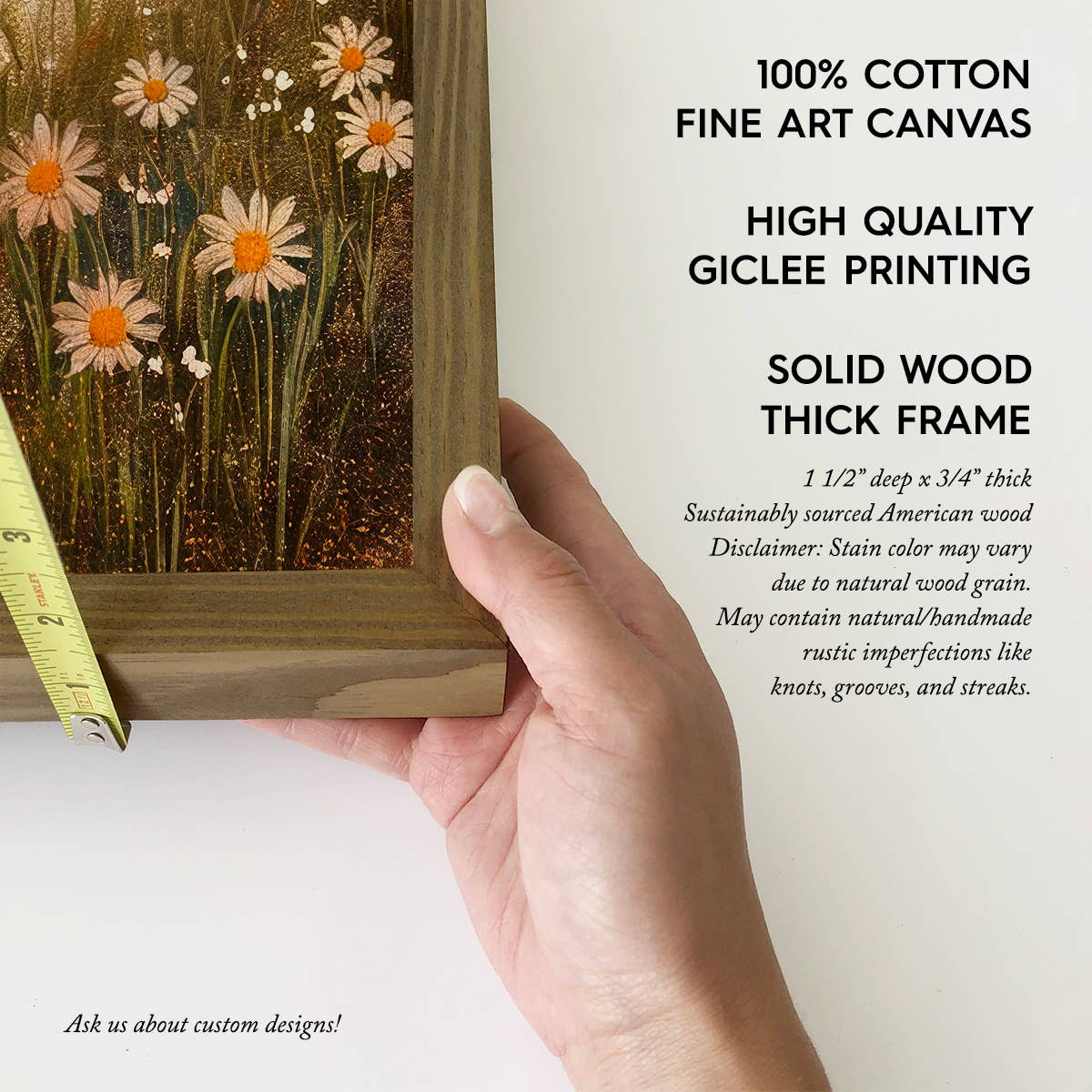 Two Cute Ghosts Holding Hands in Flowers - Halloween Artwork