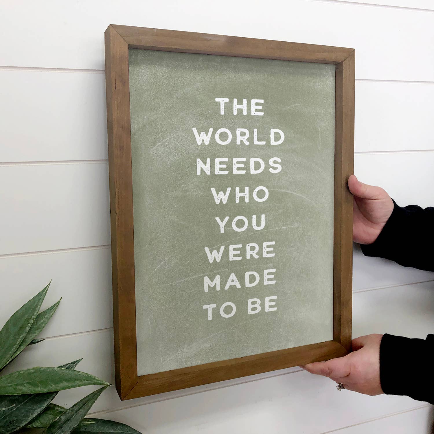 The World Needs You - Inspirational Word Art - Framed Art