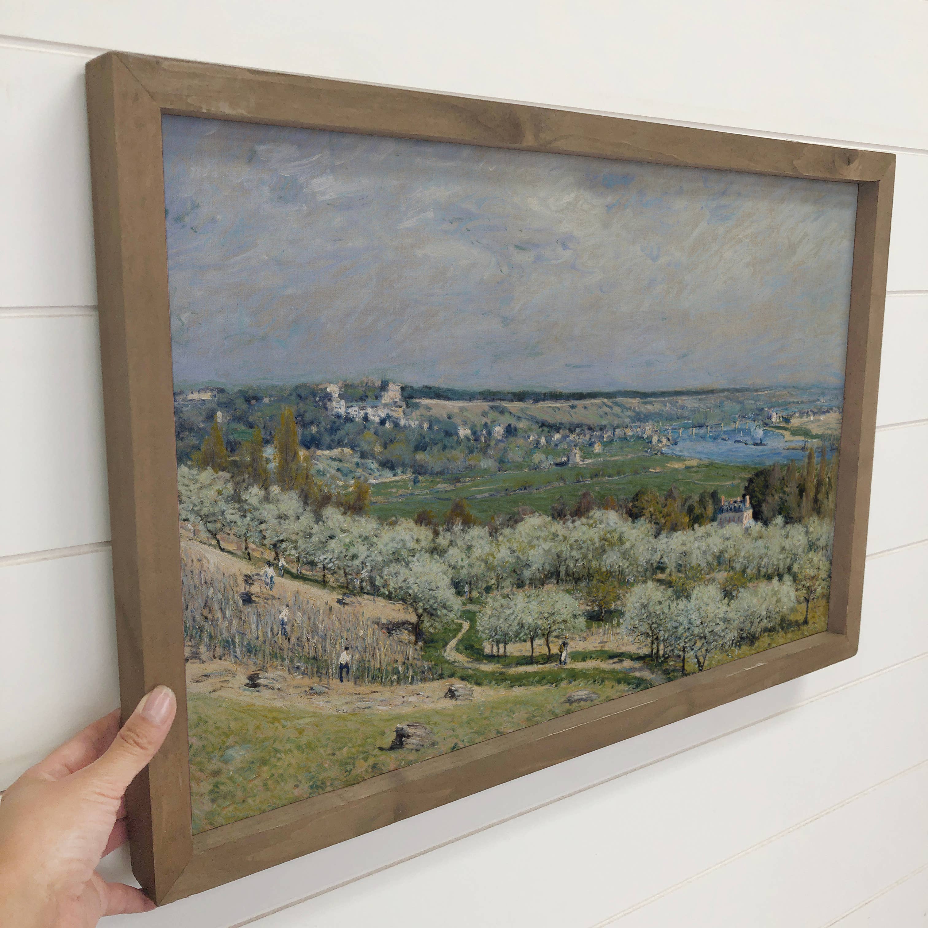 French Countryside - Landscape Canvas Art - Wood Framed Art