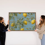 Lemon Branches - Summertime Wall Art - Farmhouse Canvas Art