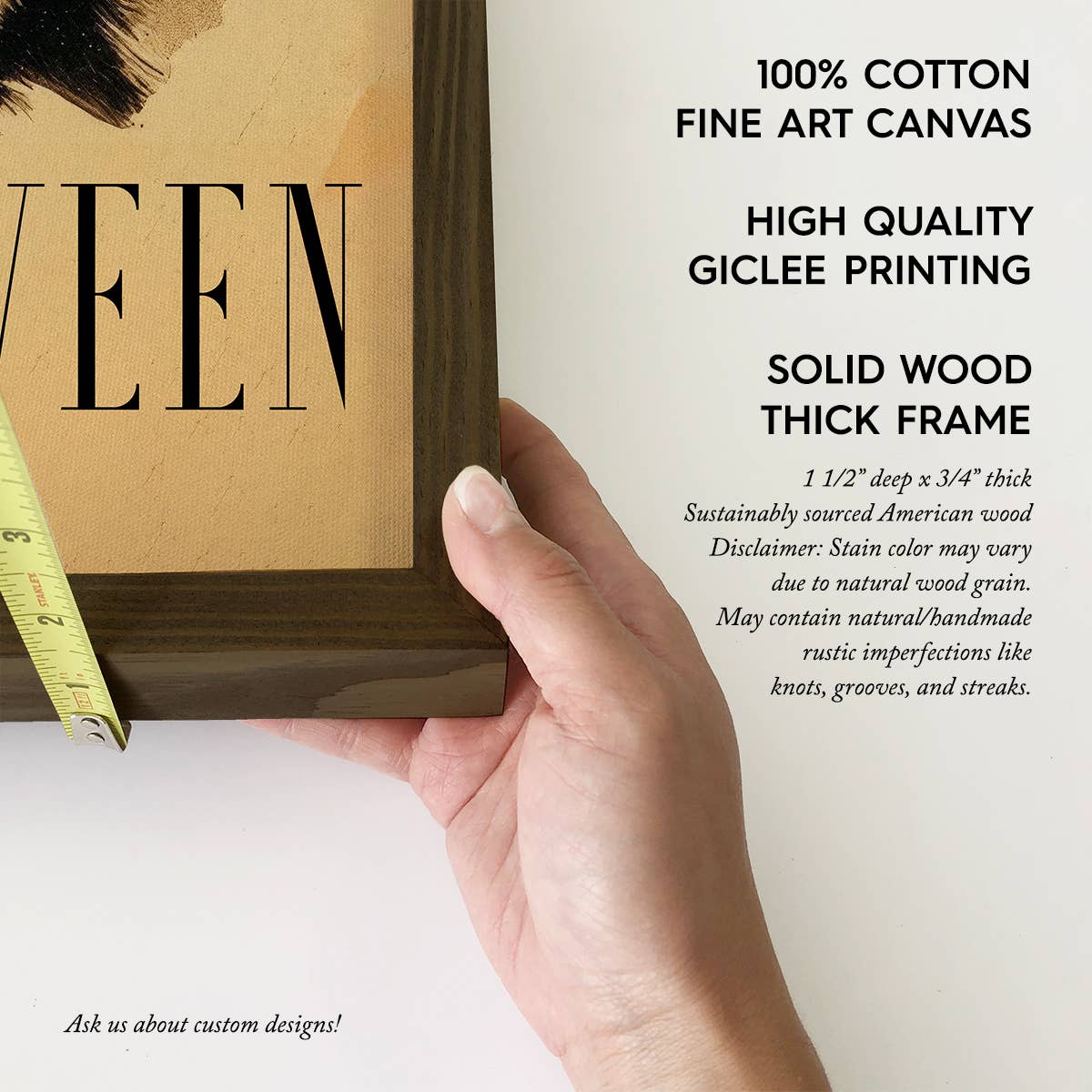 Vintage Witch Girl and Two Cats - Halloween Canvas Art