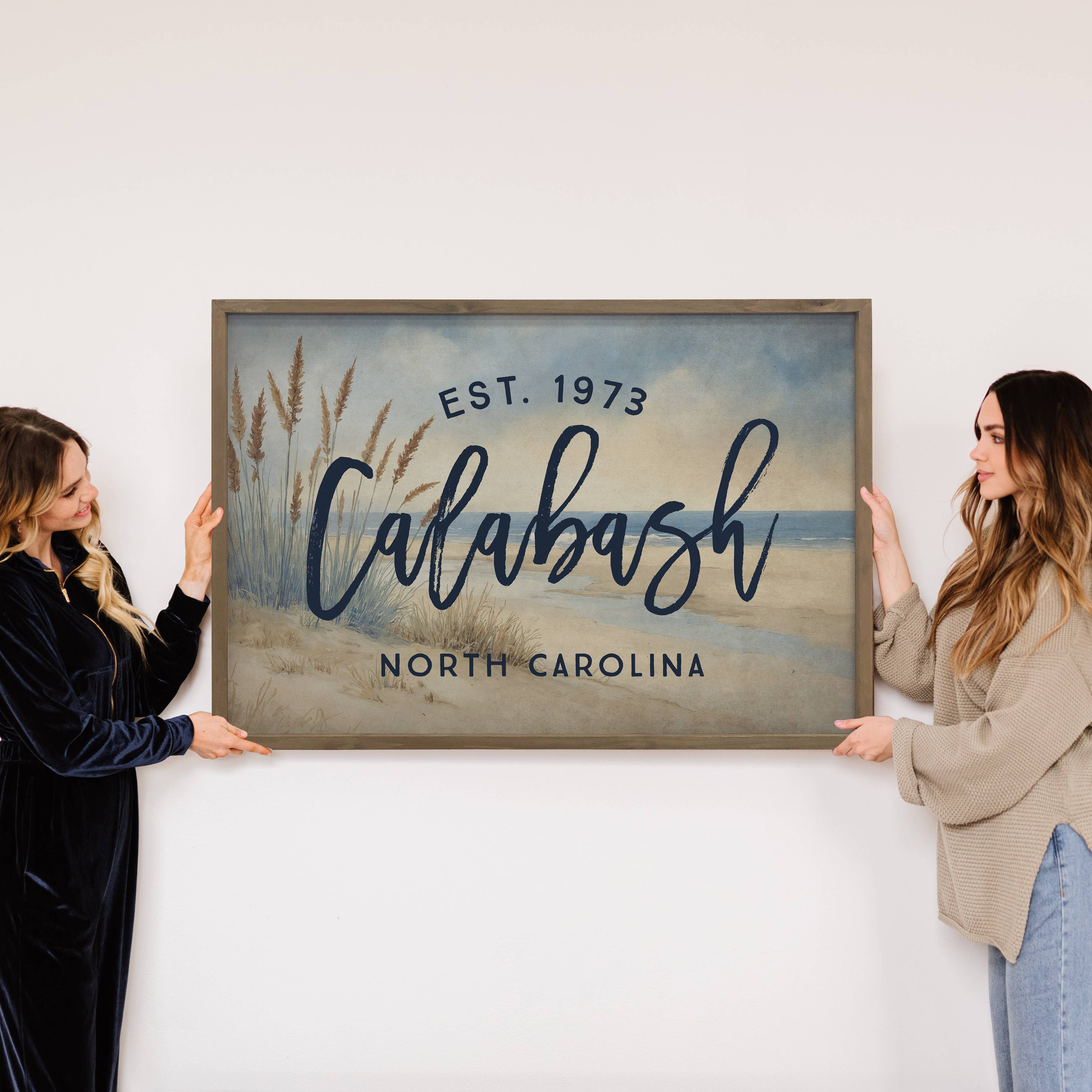 Custom Beach Grass Town - Beach House Custom Wall Decor