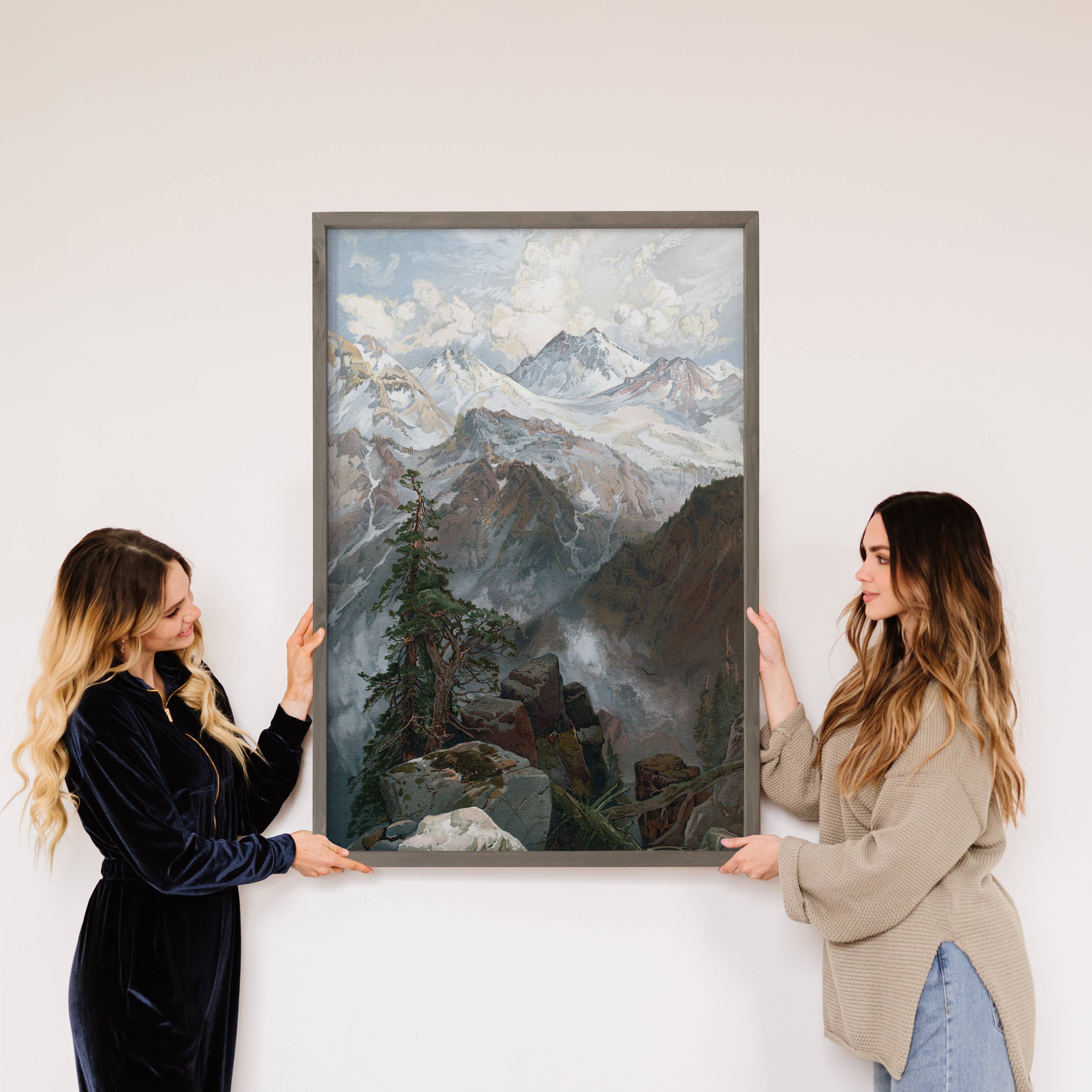 Summit of the Sierras - Landscape Canvas Art - Wood Framed