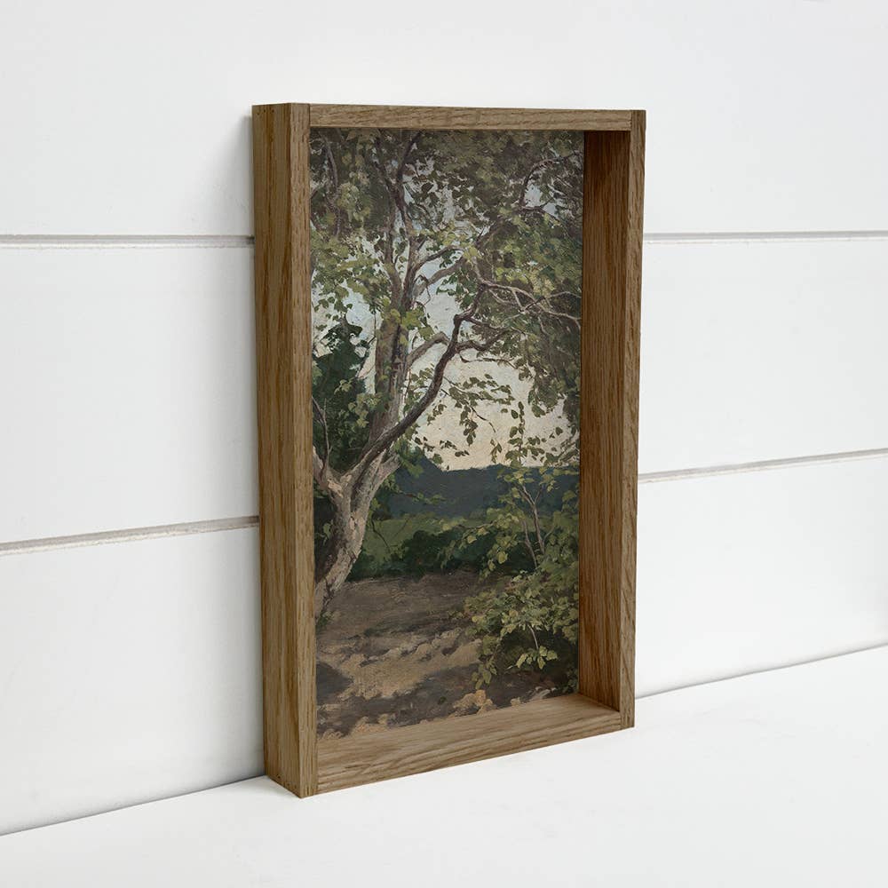 Tree Study - Tree Landscape Canvas Art - Wood Framed Art