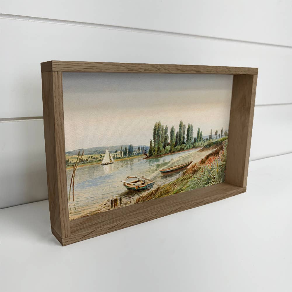 Idyllic Countryside - Country Landscape Canvas Art - Framed