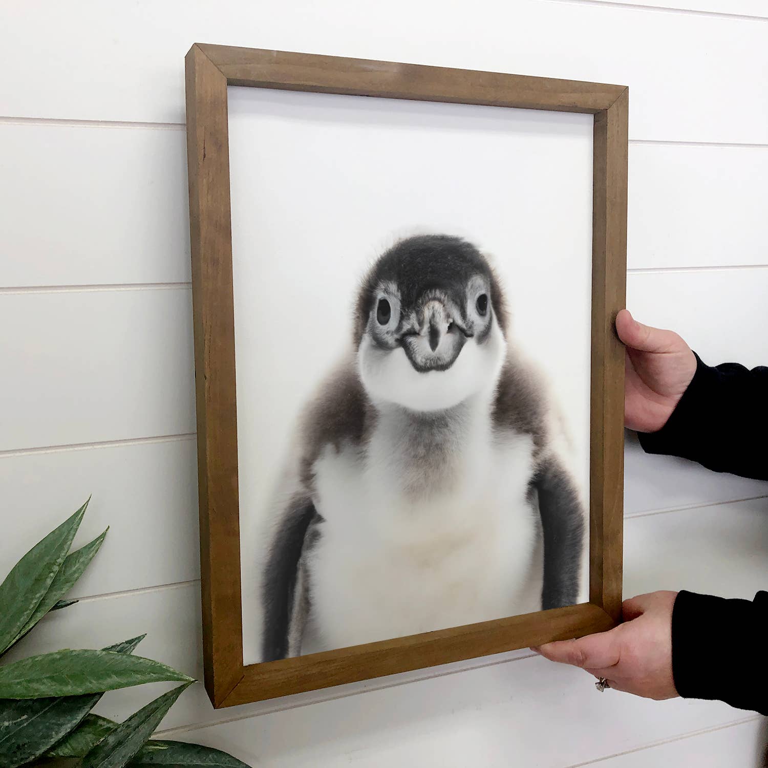 Baby Penguin Wood Sign Cute Animal Bird Wall Art