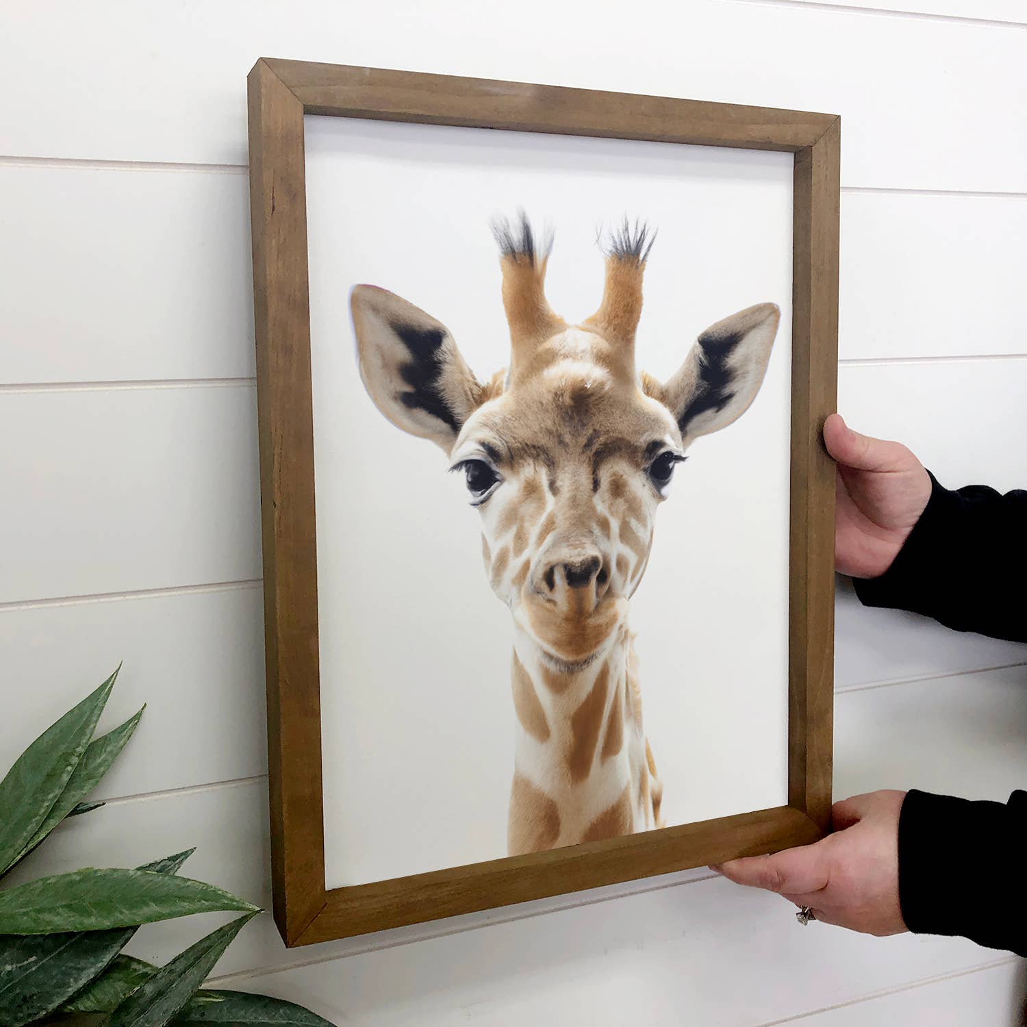 Baby Giraffe Wood Sign Cute Animal Wall Art