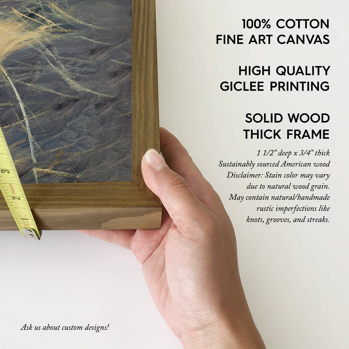 Roaring Lion - Wildlife Canvas Art - Wood Framed Canvas Art