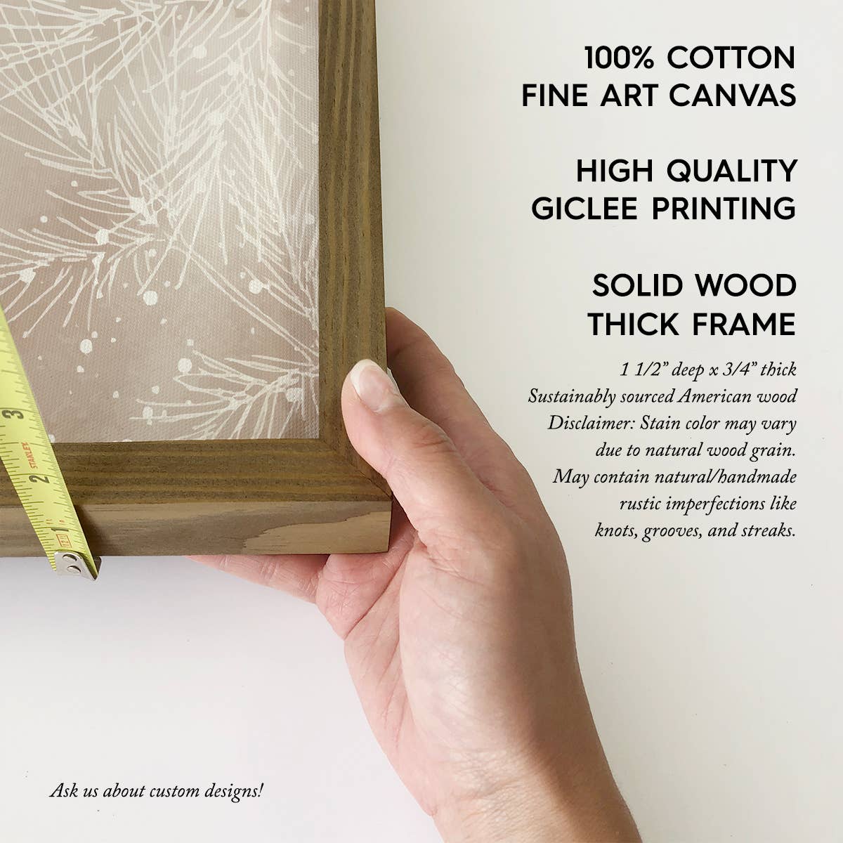 Cat Deer Snowsuit - Funny Winter Animal Canvas Art - Framed