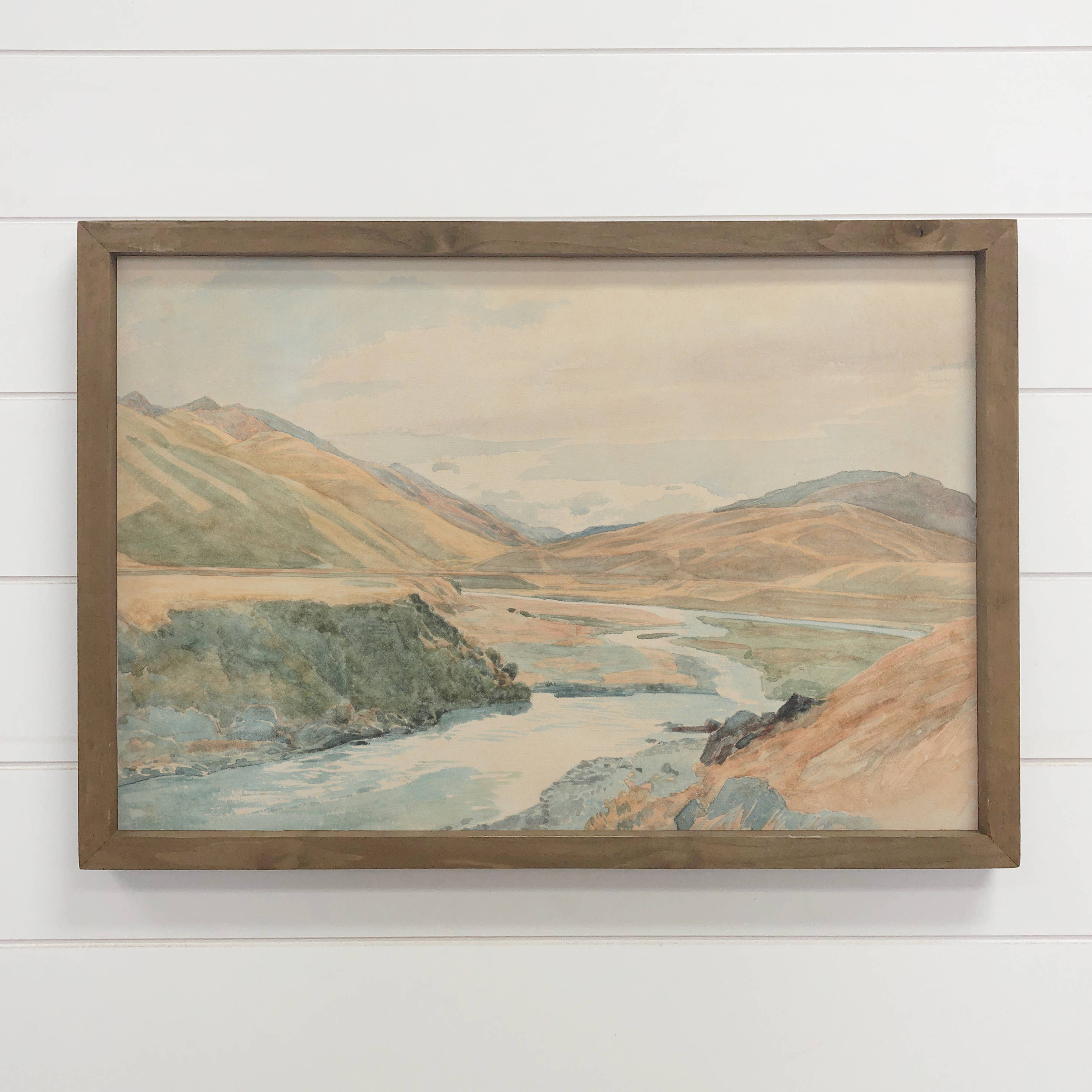 Intermountain West - Mountain Landscape Canvas Art - Framed