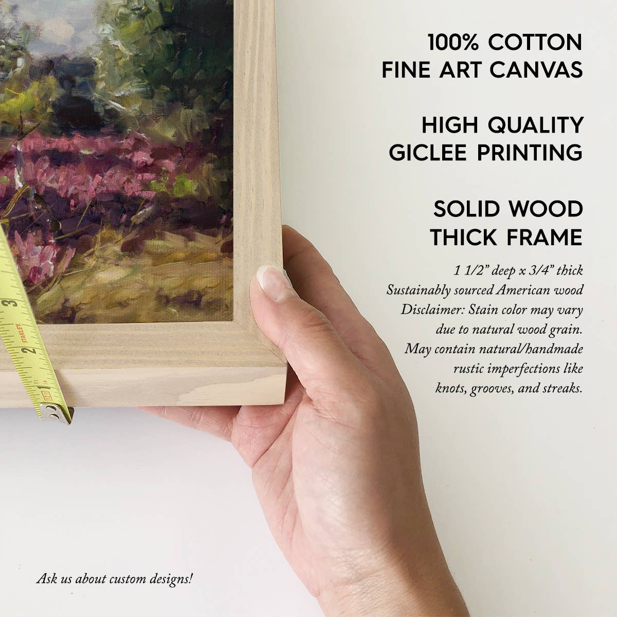 Birch Heath - Nature Canvas Art - Wood Framed Wall Decor