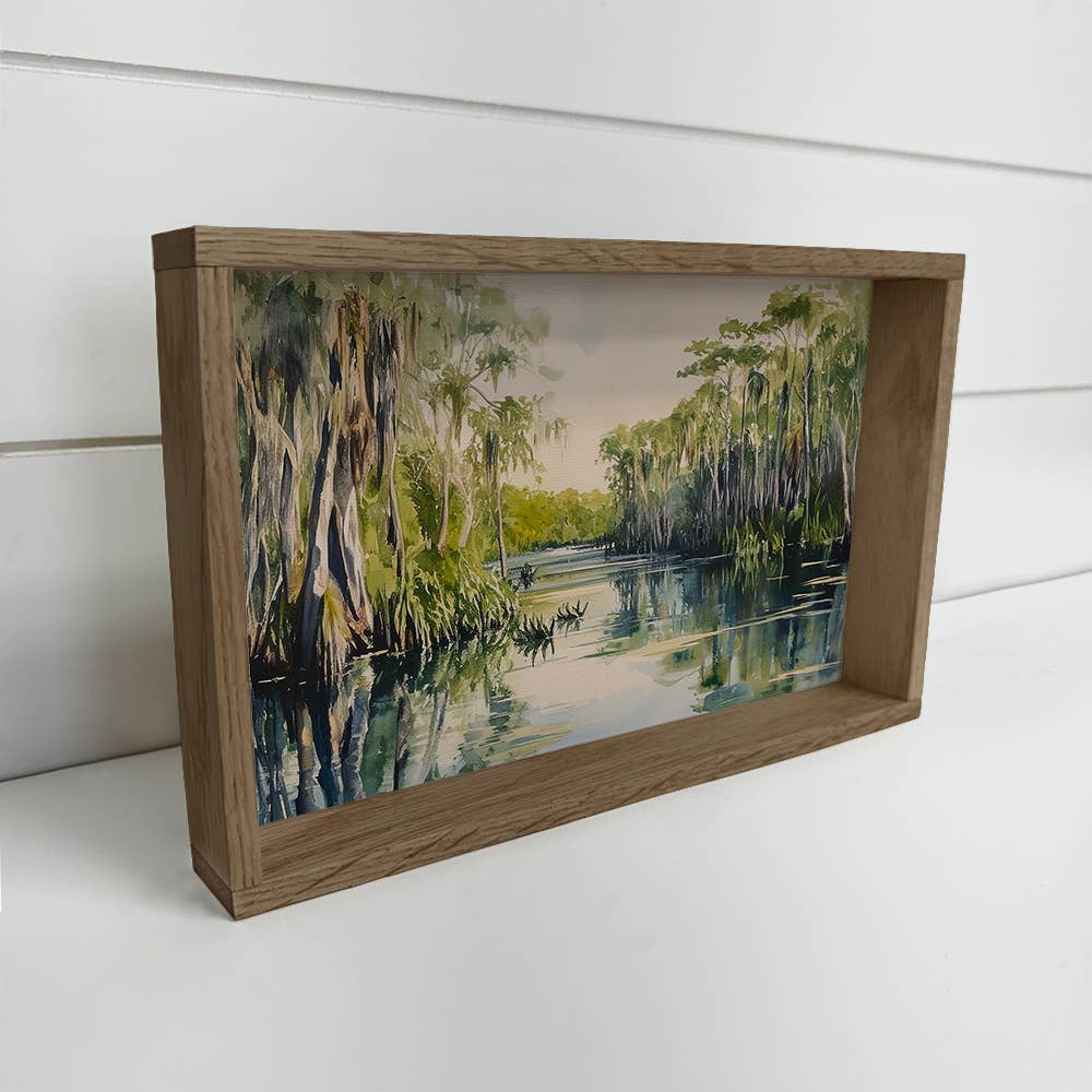 Green Everglades Florida - Nature Landscape Canvas Art
