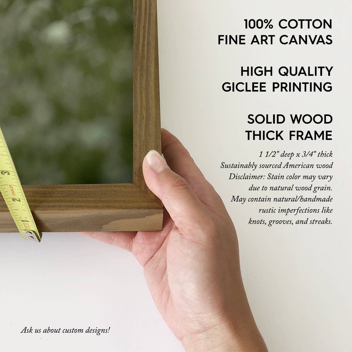 Capybara Poking Head Out - Wildlife Photograph Canvas Art