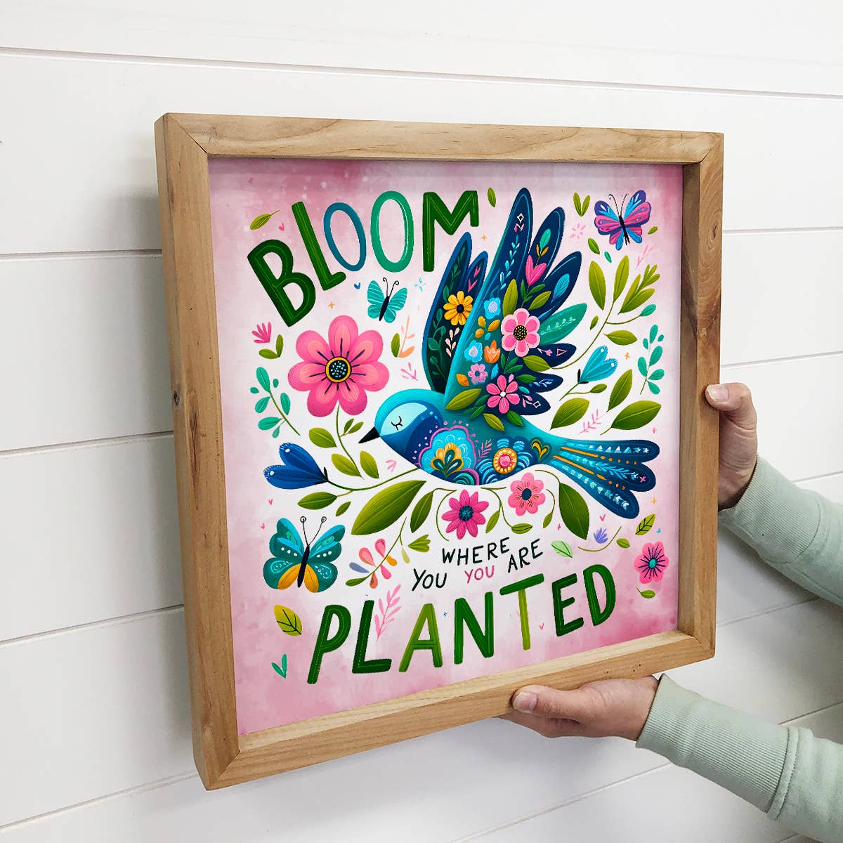 Colorful Bloom Where You Are Planted - Inspiring Word Art