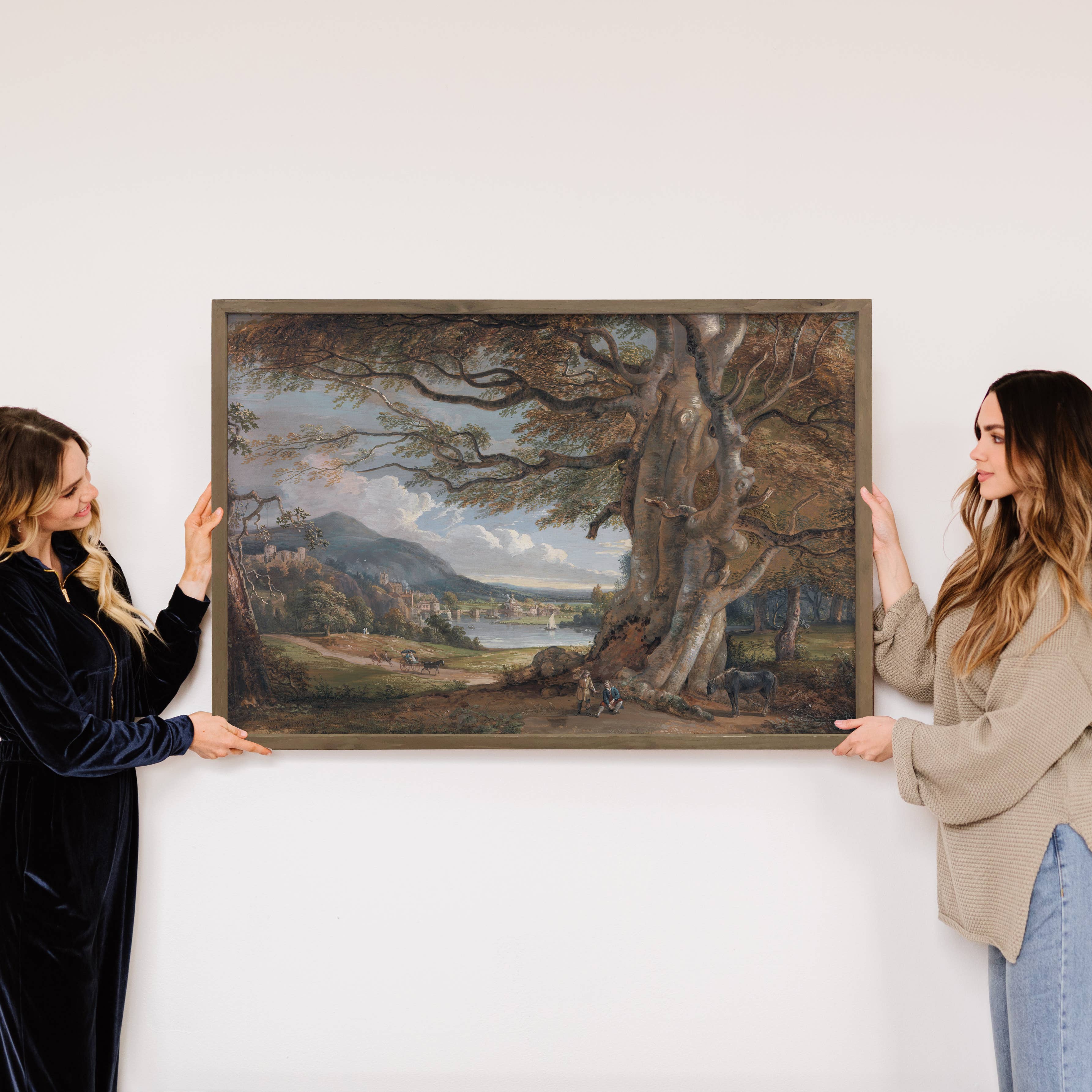 Bridgenorth England Tree - Nature Canvas Art - Wood Framed