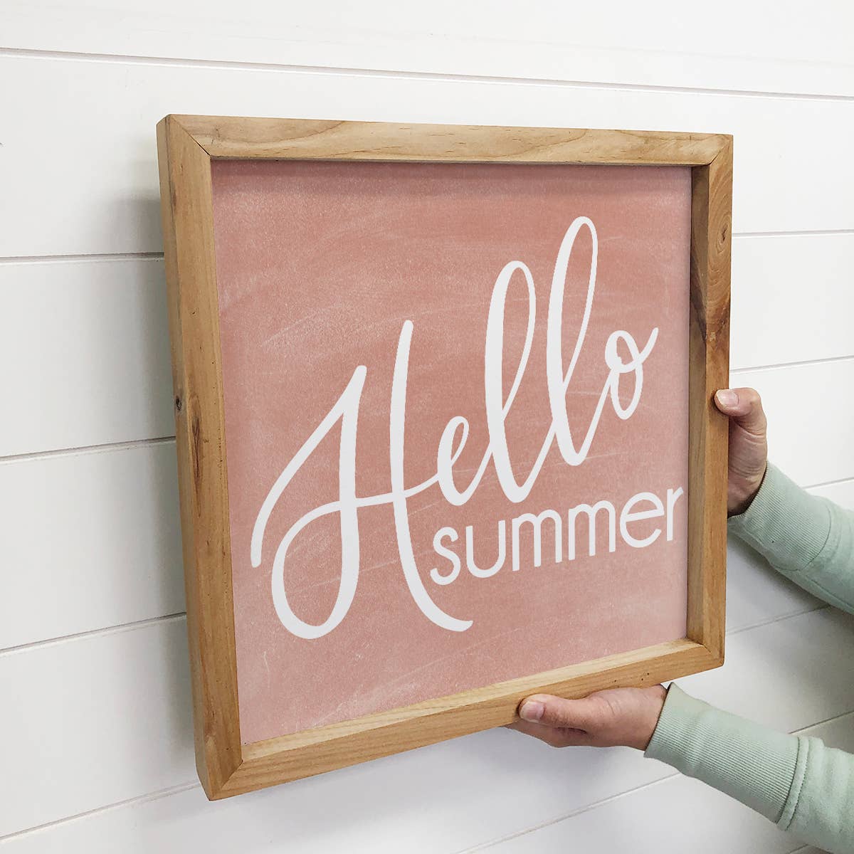 Hello Summer - Cute Summer Word Sign - Summertime Sign