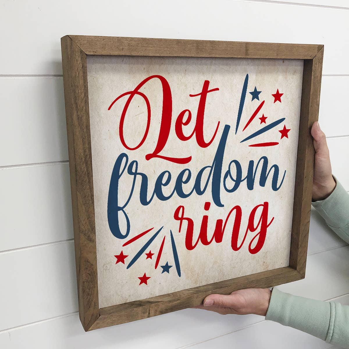 4th of July Décor- Let Freedom Ring- Vintage July 4th