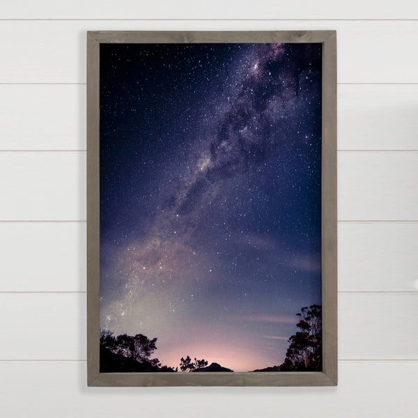 Starry Night Sky - Nature Photography - Wood Framed Photos