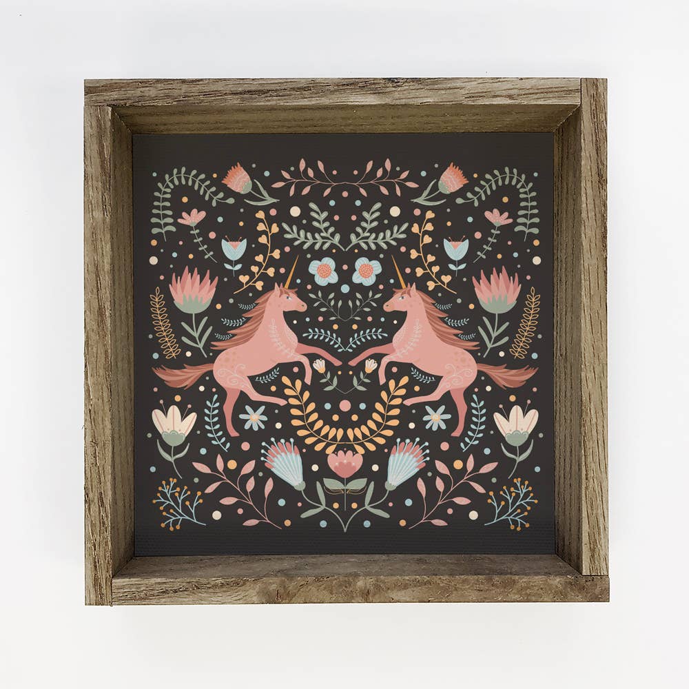 Kids Décor- Scandinavian Unicorn Twins - Colorful Kids Room