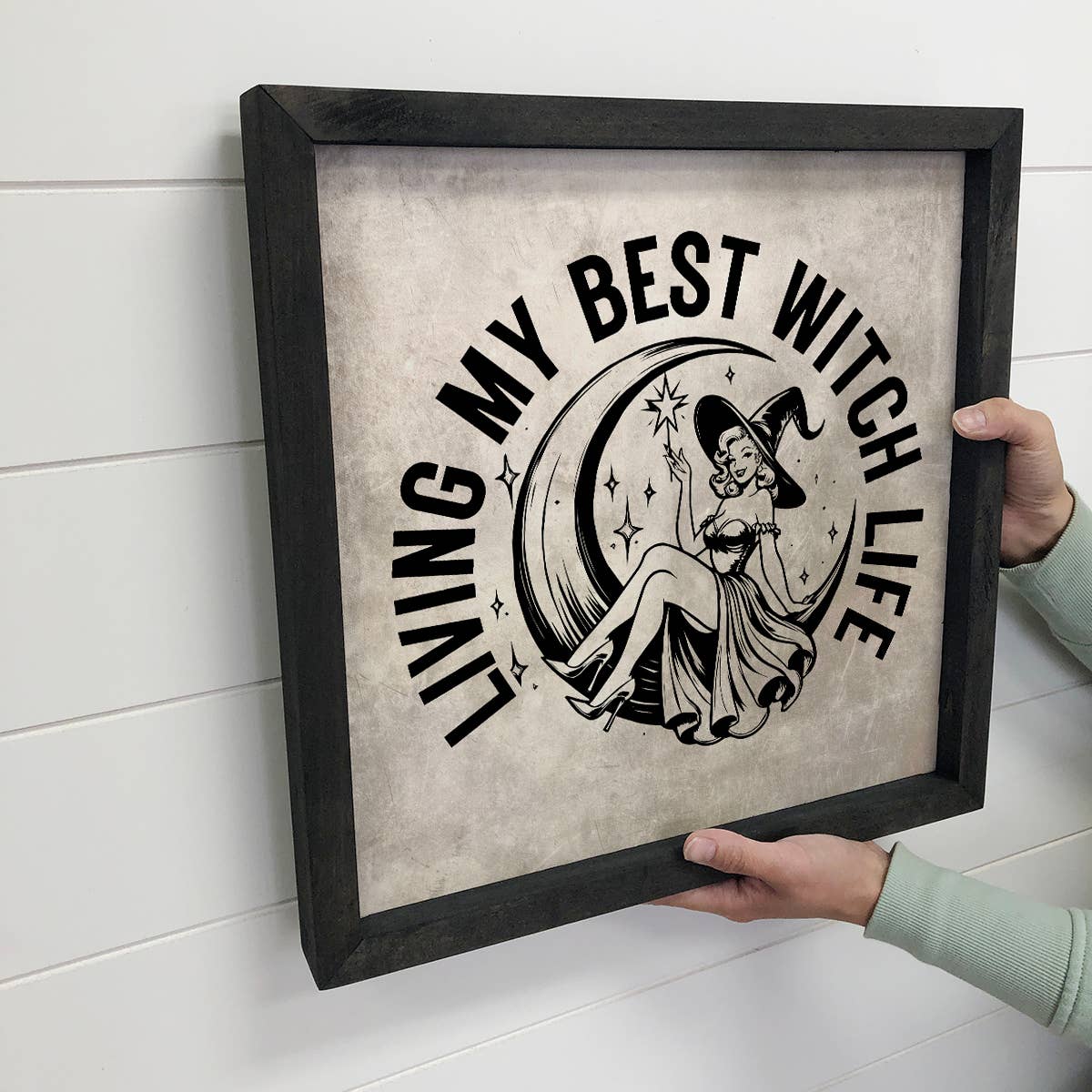 Living My Best Witch Life - Halloween Canvas Art - Framed