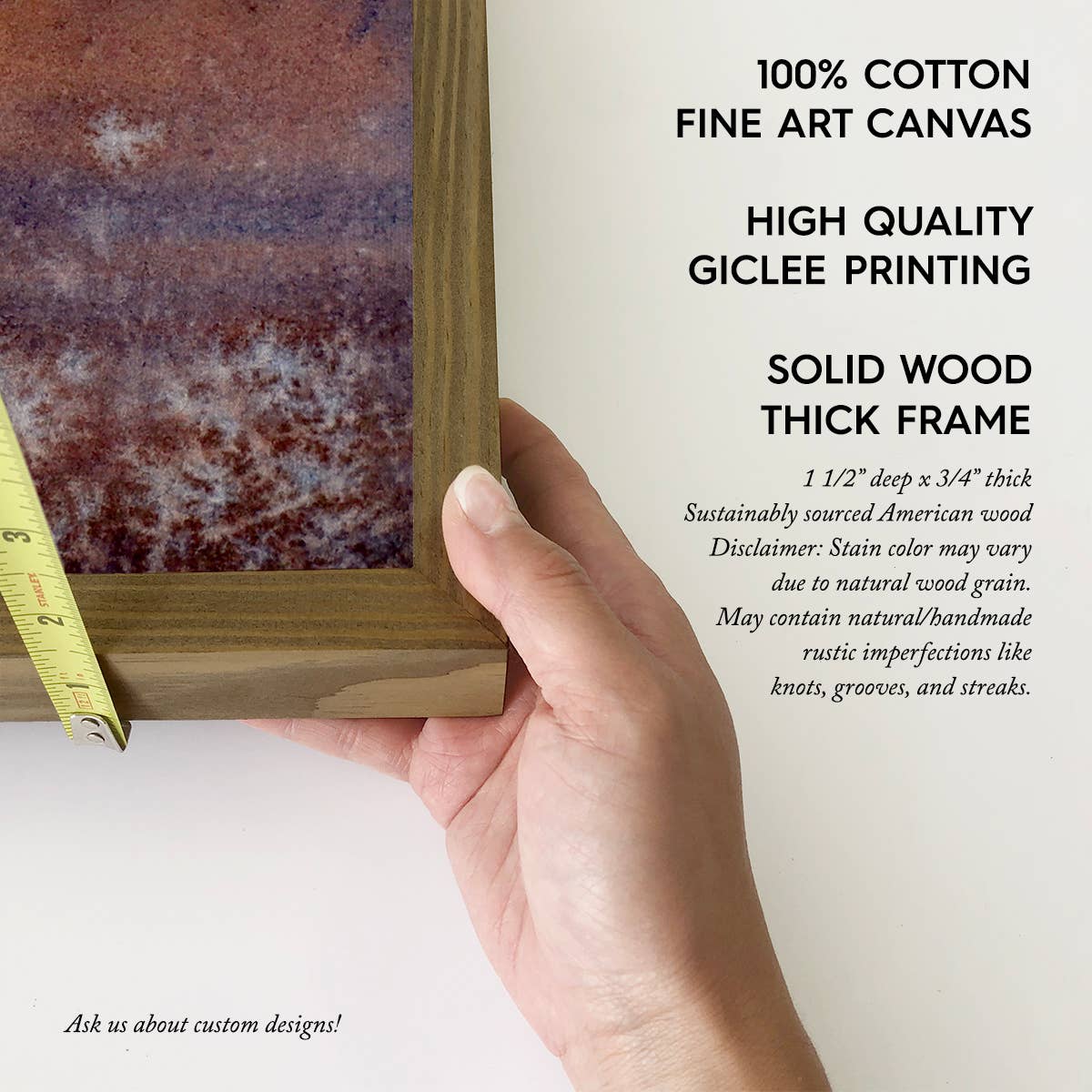 Abstract Sunlit Field - Nature Canvas Art - Wood Framed Art