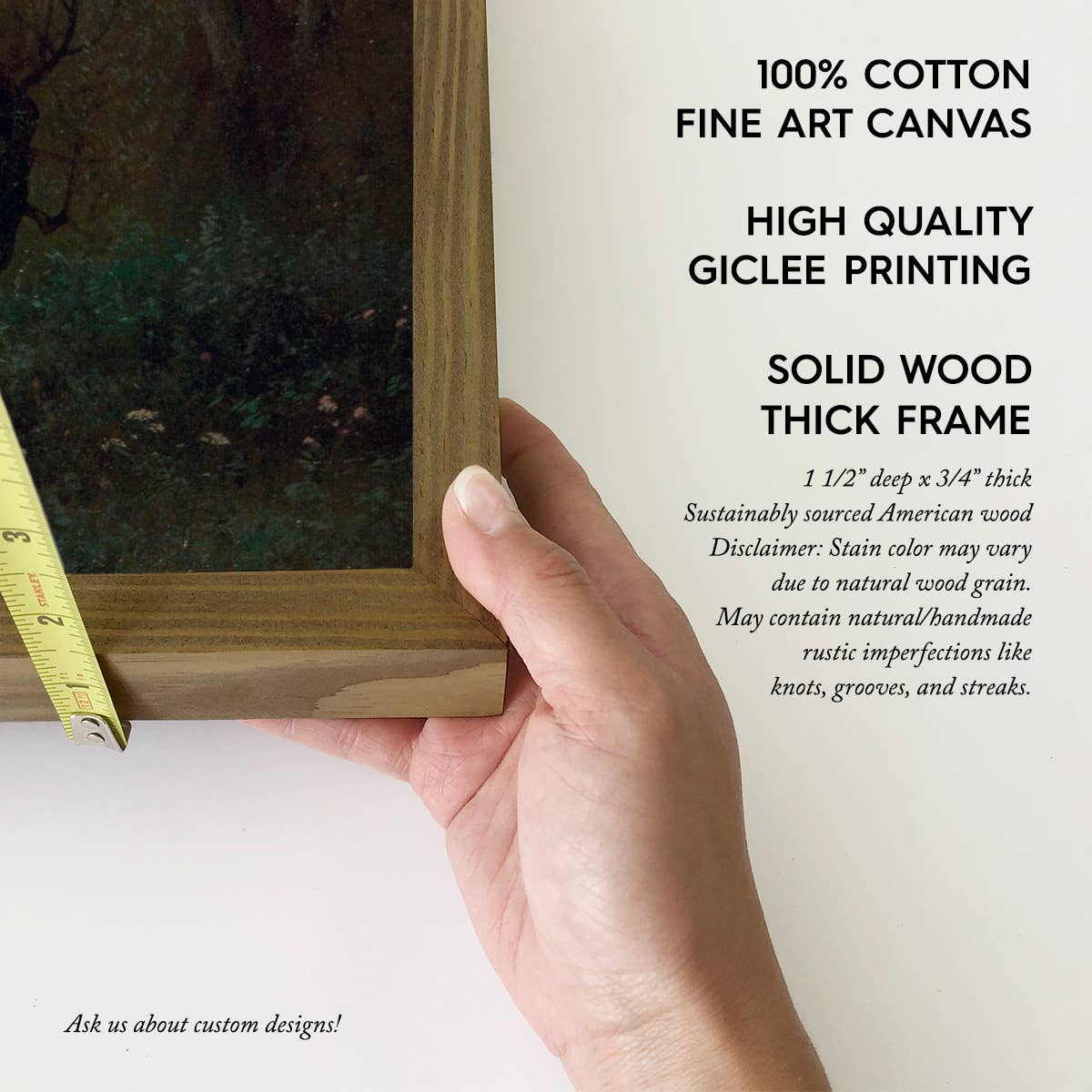 Windmill Cow Farm - Farmhouse Canvas Art - Wood Framed