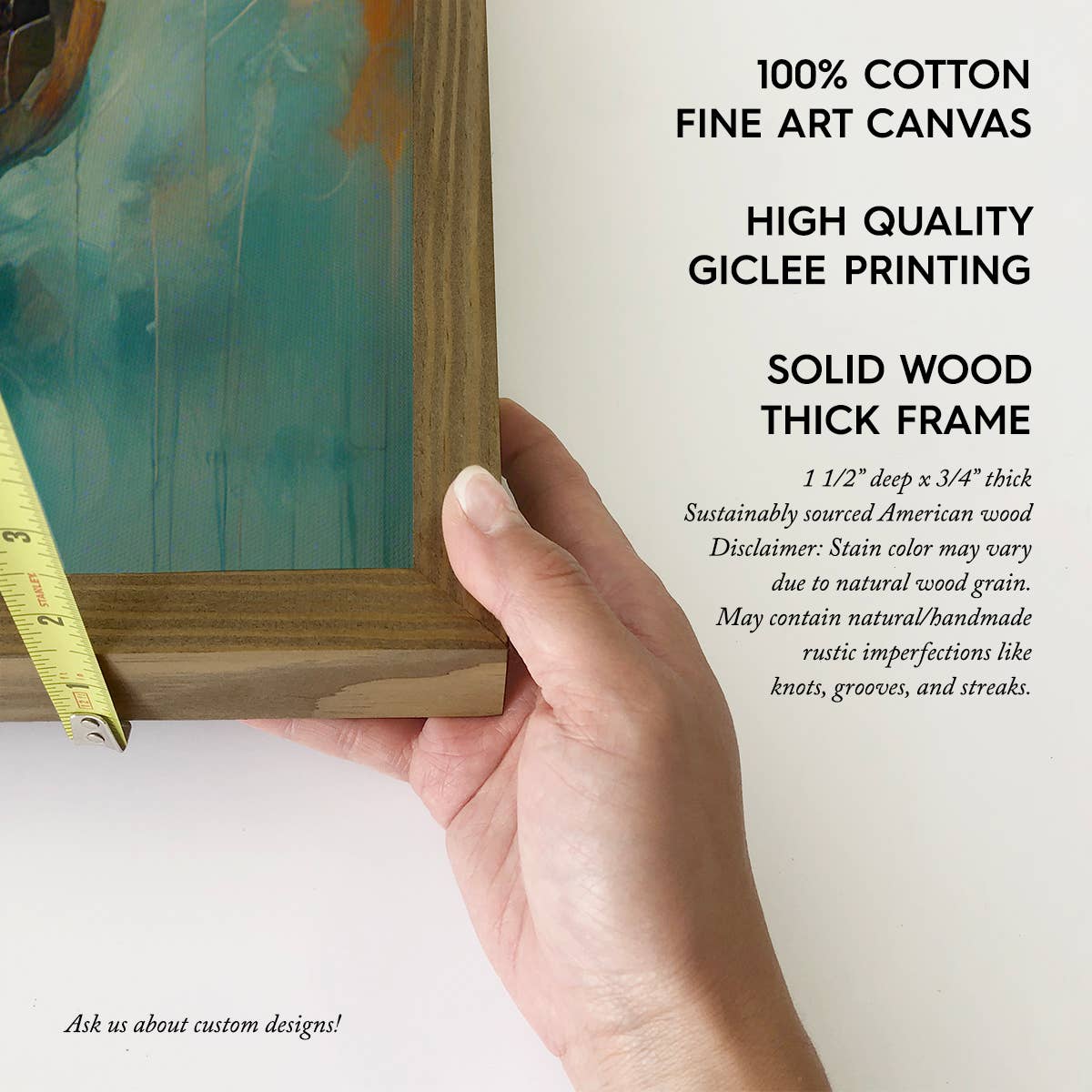 Ocean Sea Turtle - Turtle Canvas Art - Wood Framed Wall Art