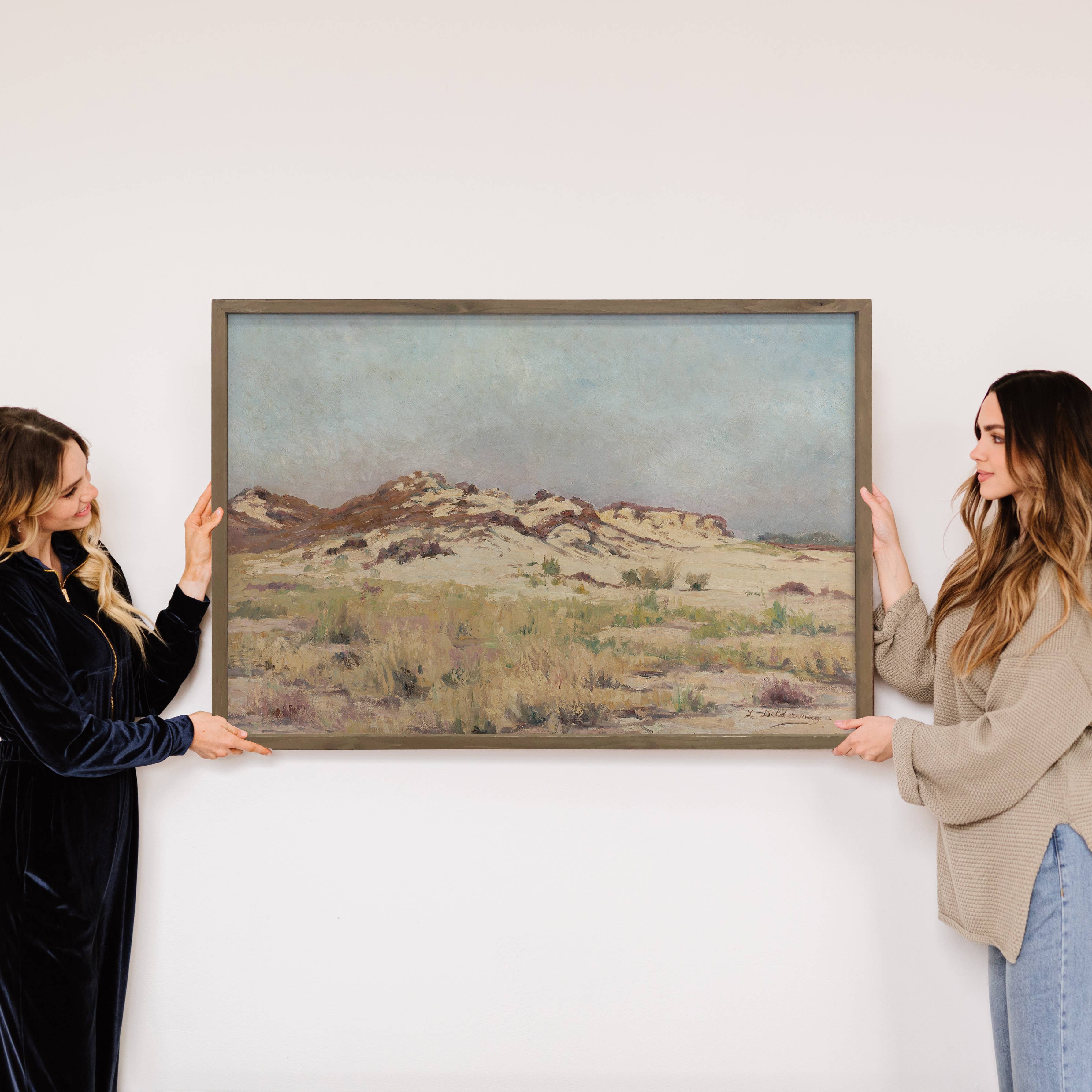 Sandy Knoll - Landscape Canvas Art - Wood Framed Decor