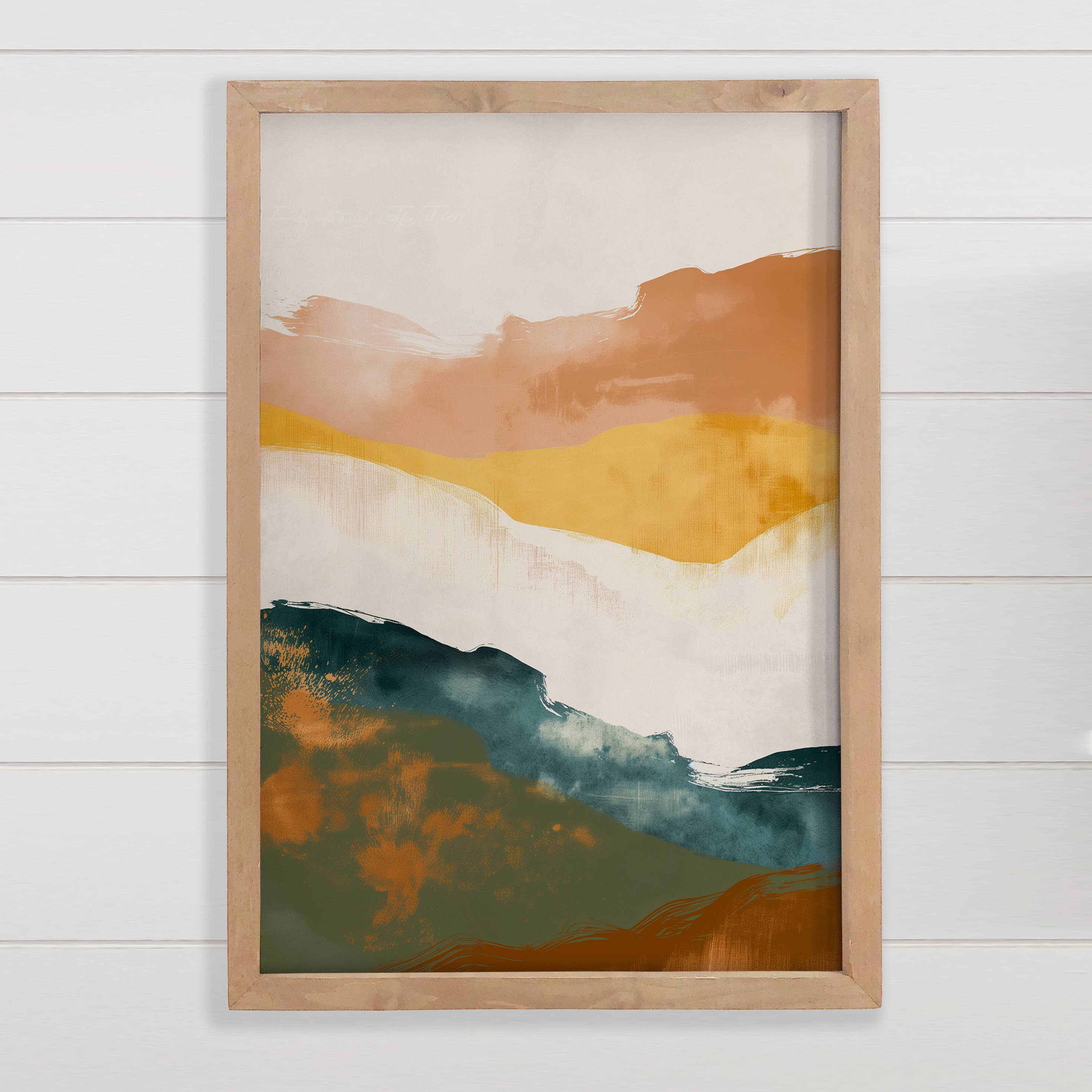 Rising Ridge Landscape - Nature Canvas Art - Wood Framed