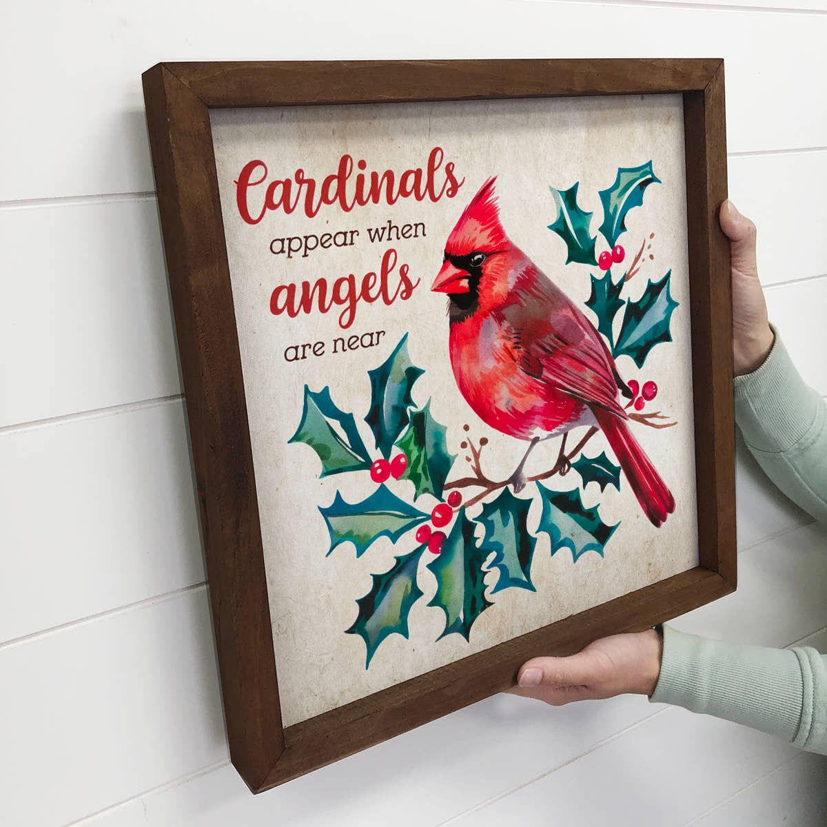 Cardinals Appear When Angels Are Near - Red Cardinal Canvas