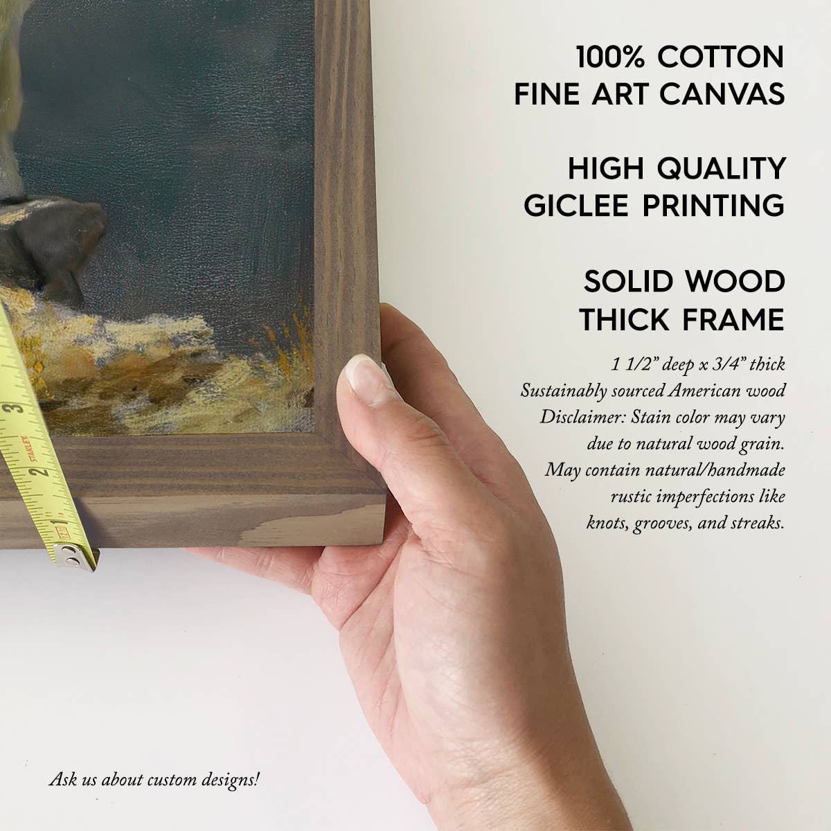 Mountain Goat Painting - Mountain Goat Canvas Art - Framed