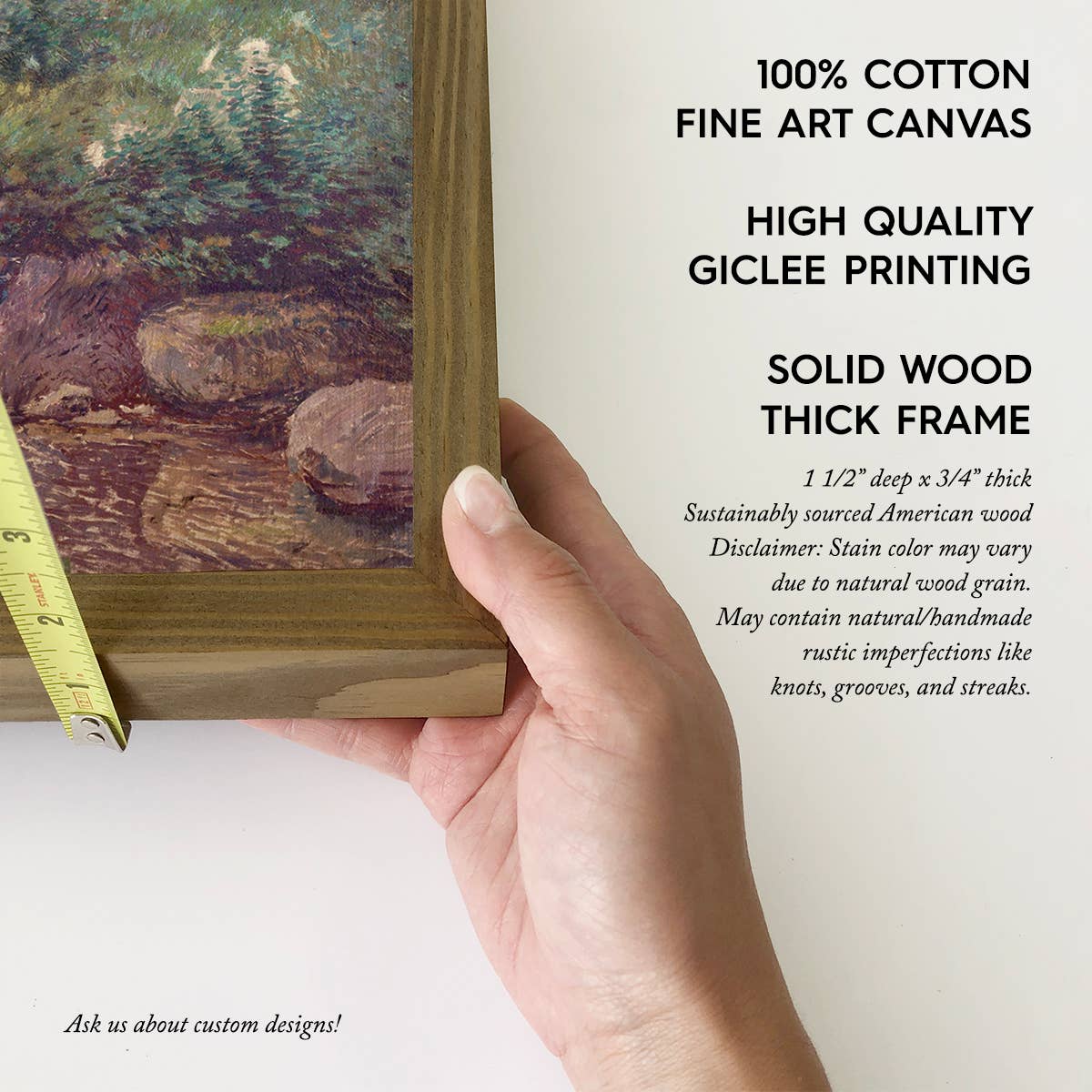 Belgium Forest - Cabin Canvas Art - Wood Framed Wall Art