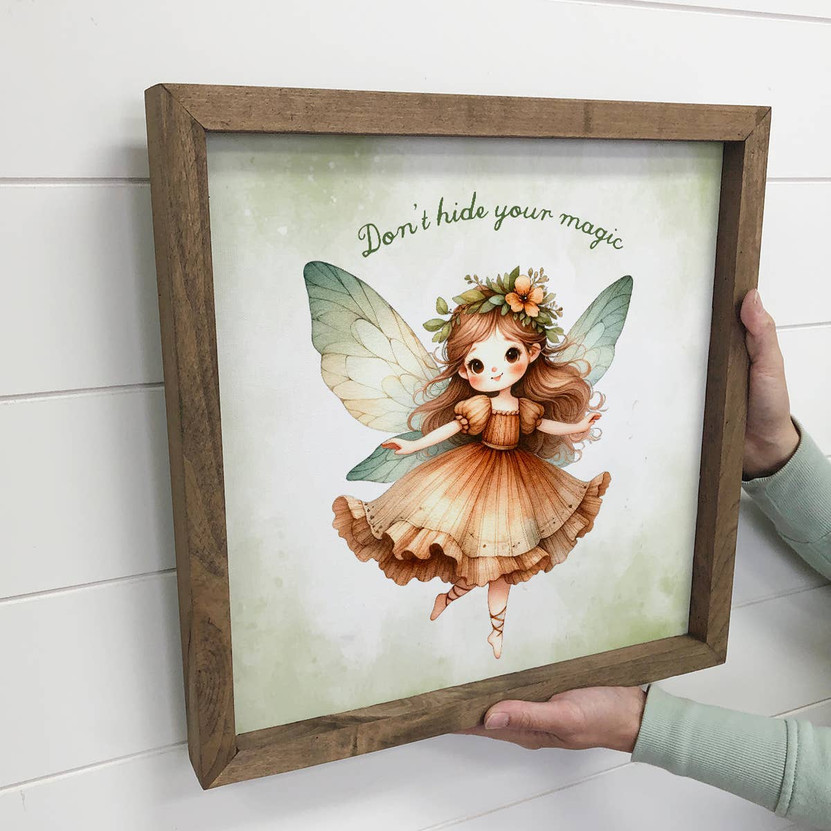 Cottage Fairy Don't Hide Your Magic - Inspiring Canvas Art