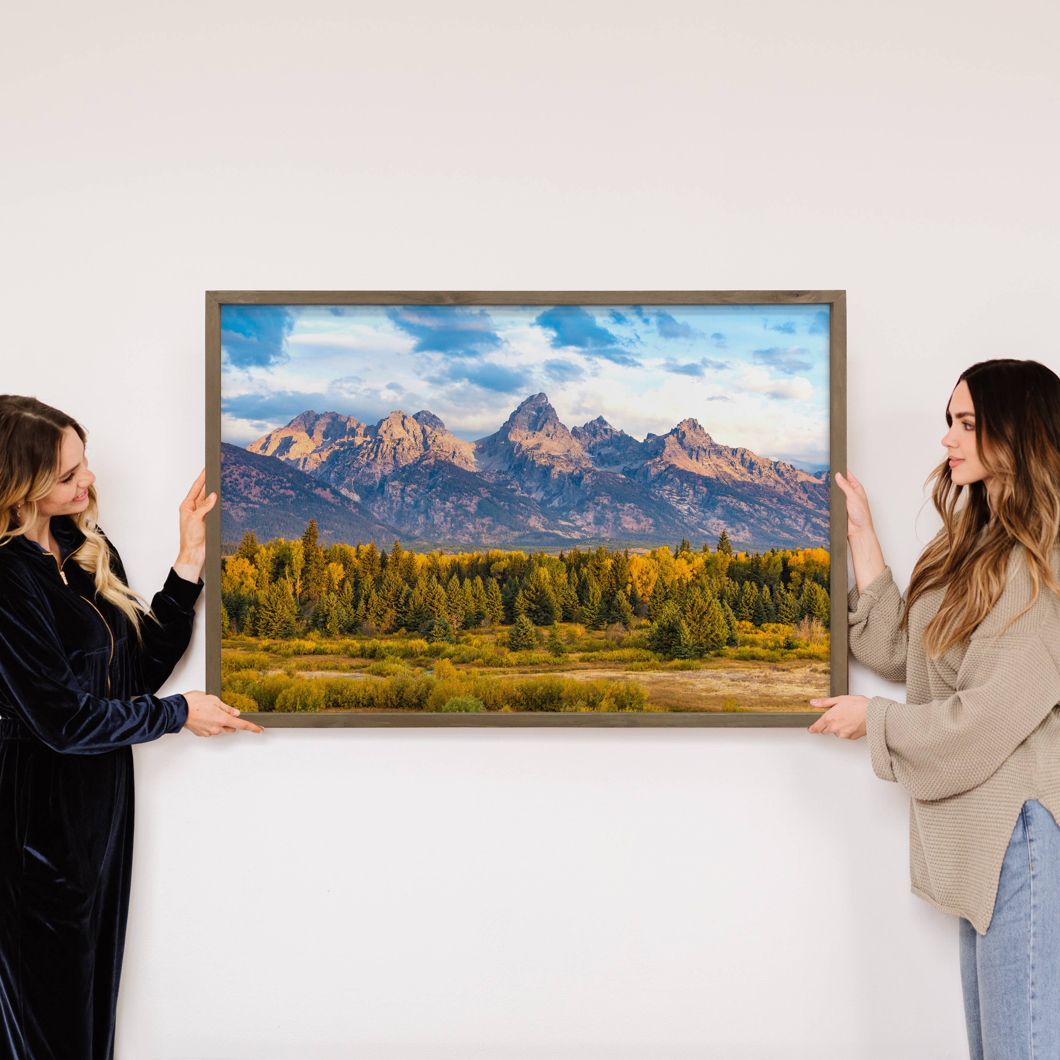 Grand Teton National Park View - Nature Canvas Art - Framed