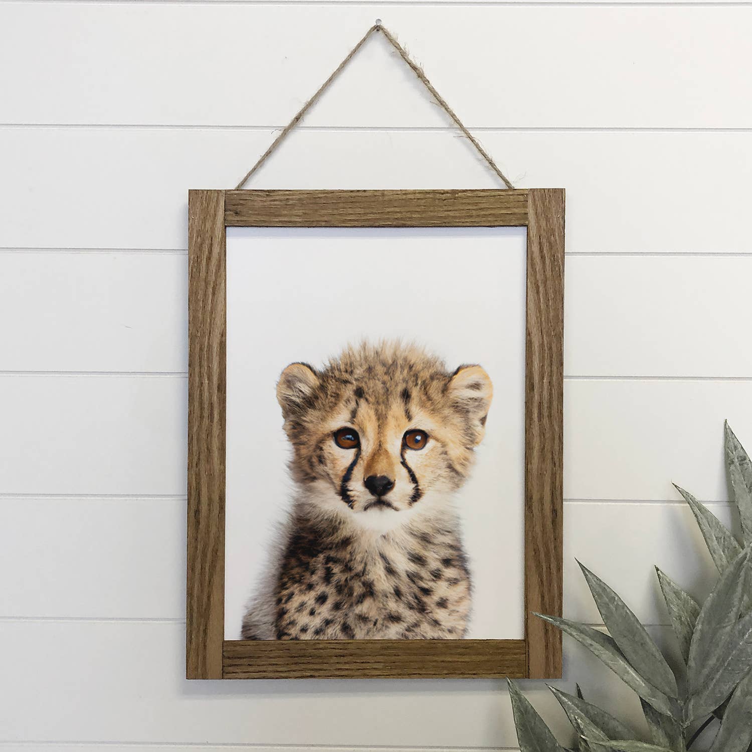 Baby Cheetah Wood Sign Cute Animal Wall Art