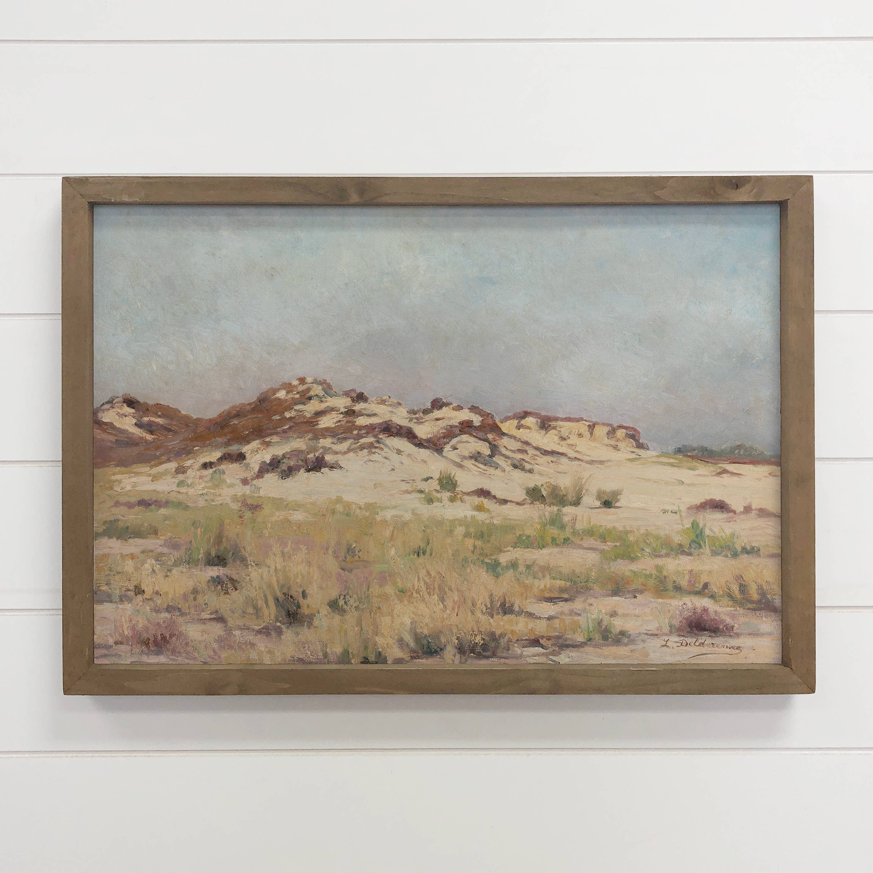 Sandy Knoll - Landscape Canvas Art - Wood Framed Decor