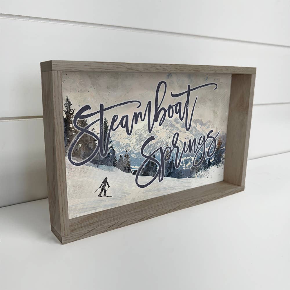 Custom Ski Slope Location - Mountain Lodge Canvas Art