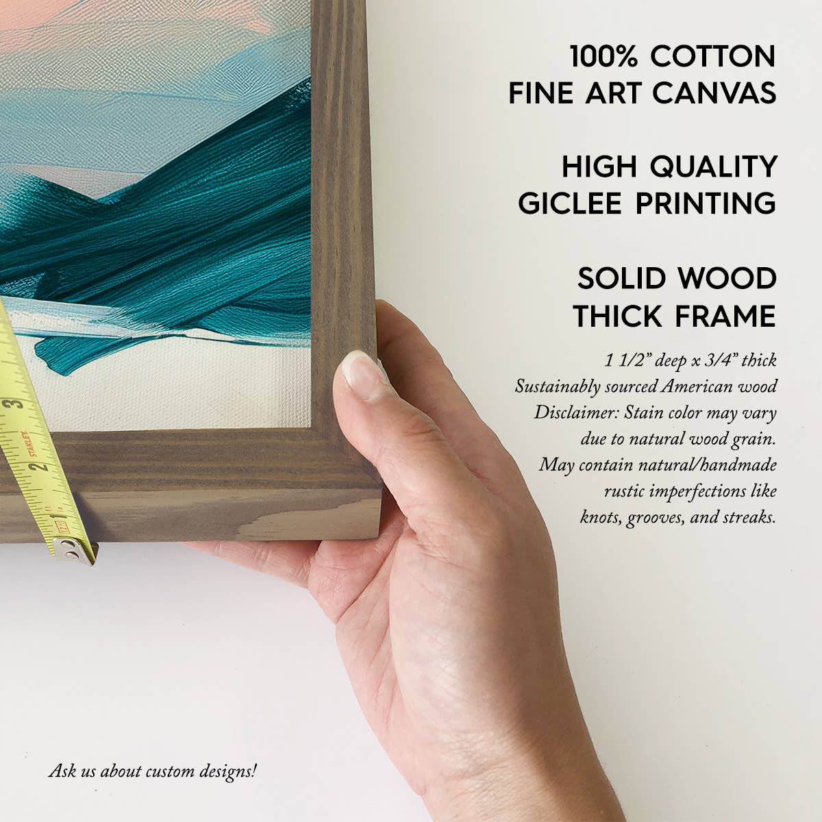 Contemporary Colorful Mountains - Mountain Wall Art - Framed