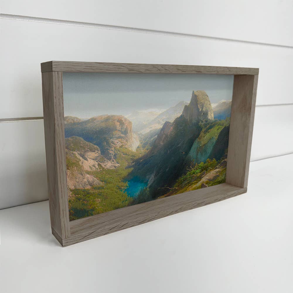 Mirror Lake Yosemite - Nature Canvas Art - Wood Framed Art