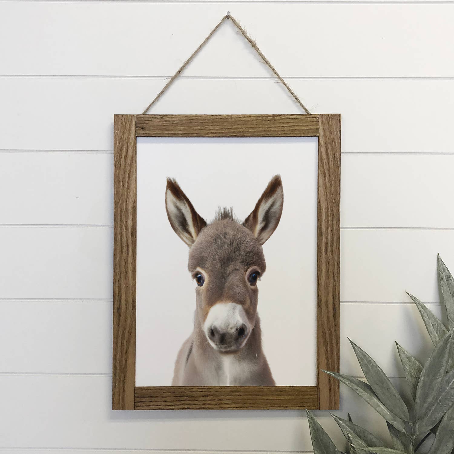 Baby Donkey Wood Farmhouse Sign Cute Animal Wall Art