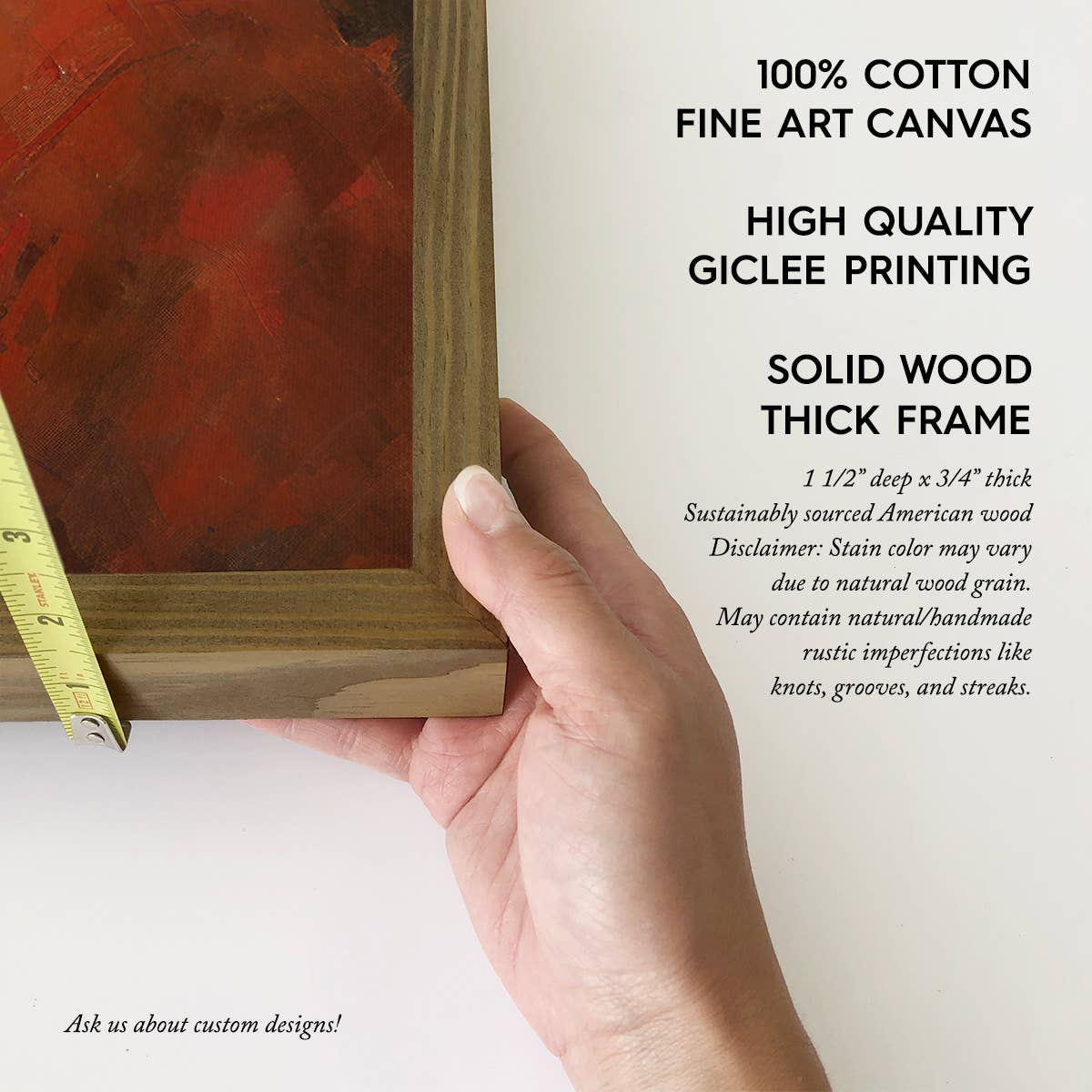 Santa in Red Painting - Santa Claus Canvas Art - Wood Framed