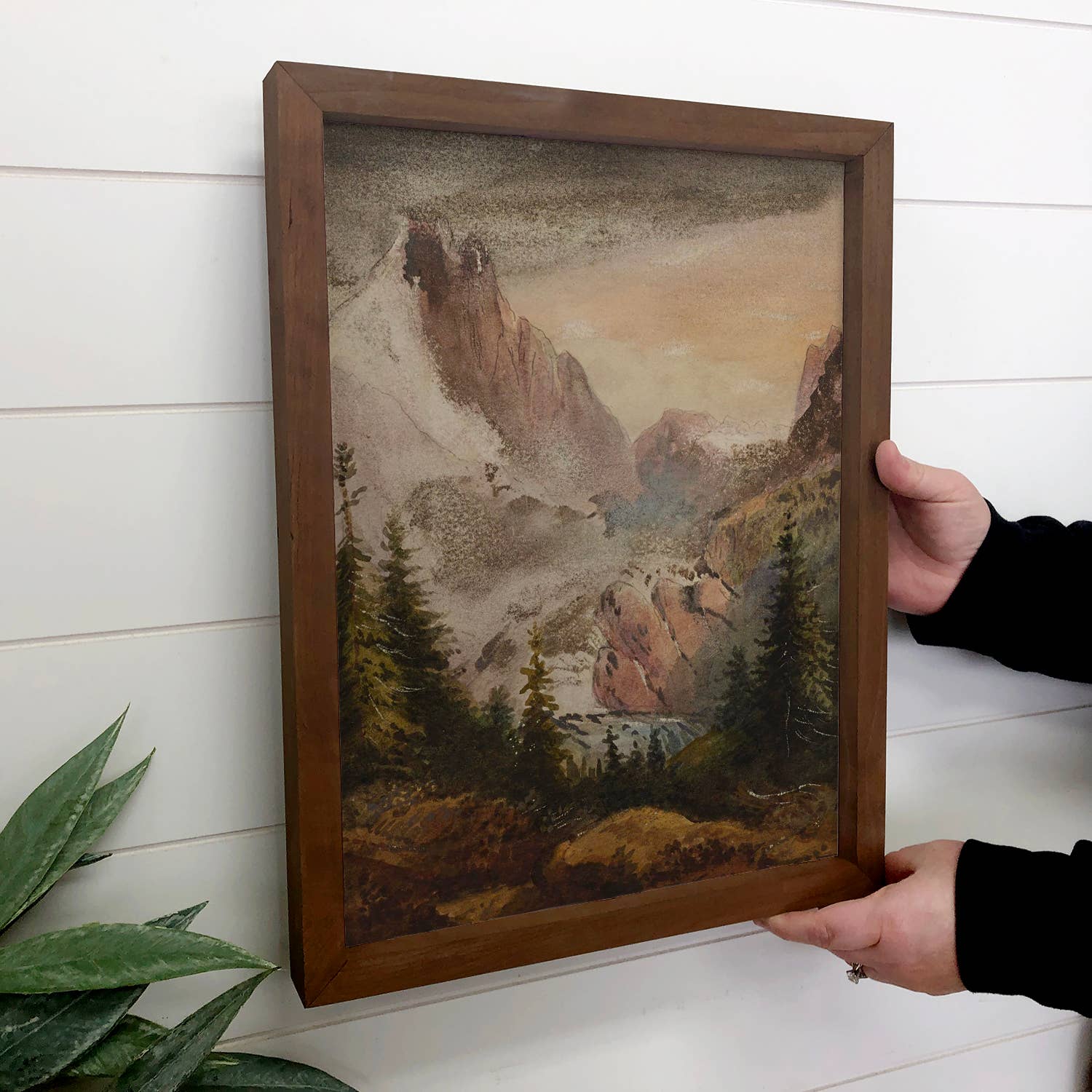 Mountain Wilderness - Mountain Landscape Canvas Art - Framed