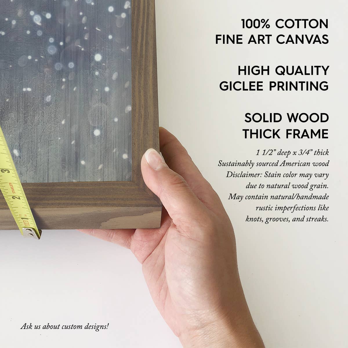Winter is a Time to Reflect and Restore - Winter Canvas Art