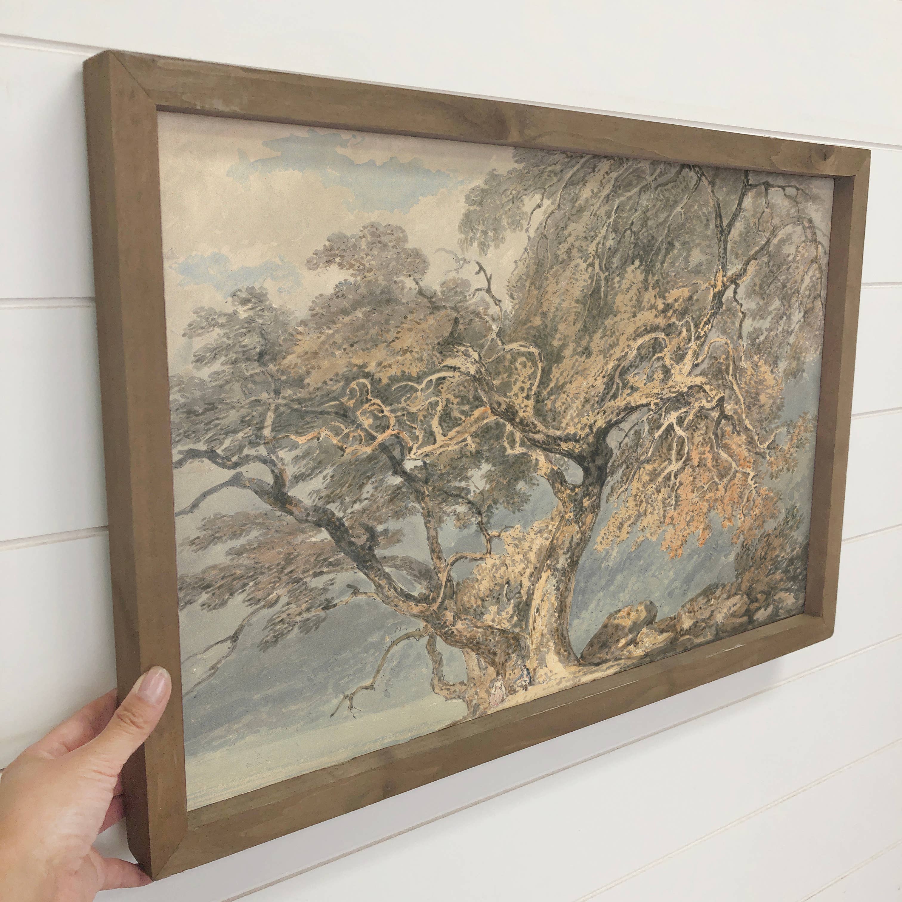 The Great Tree - Nature Canvas Art - Wood Framed Wall Art