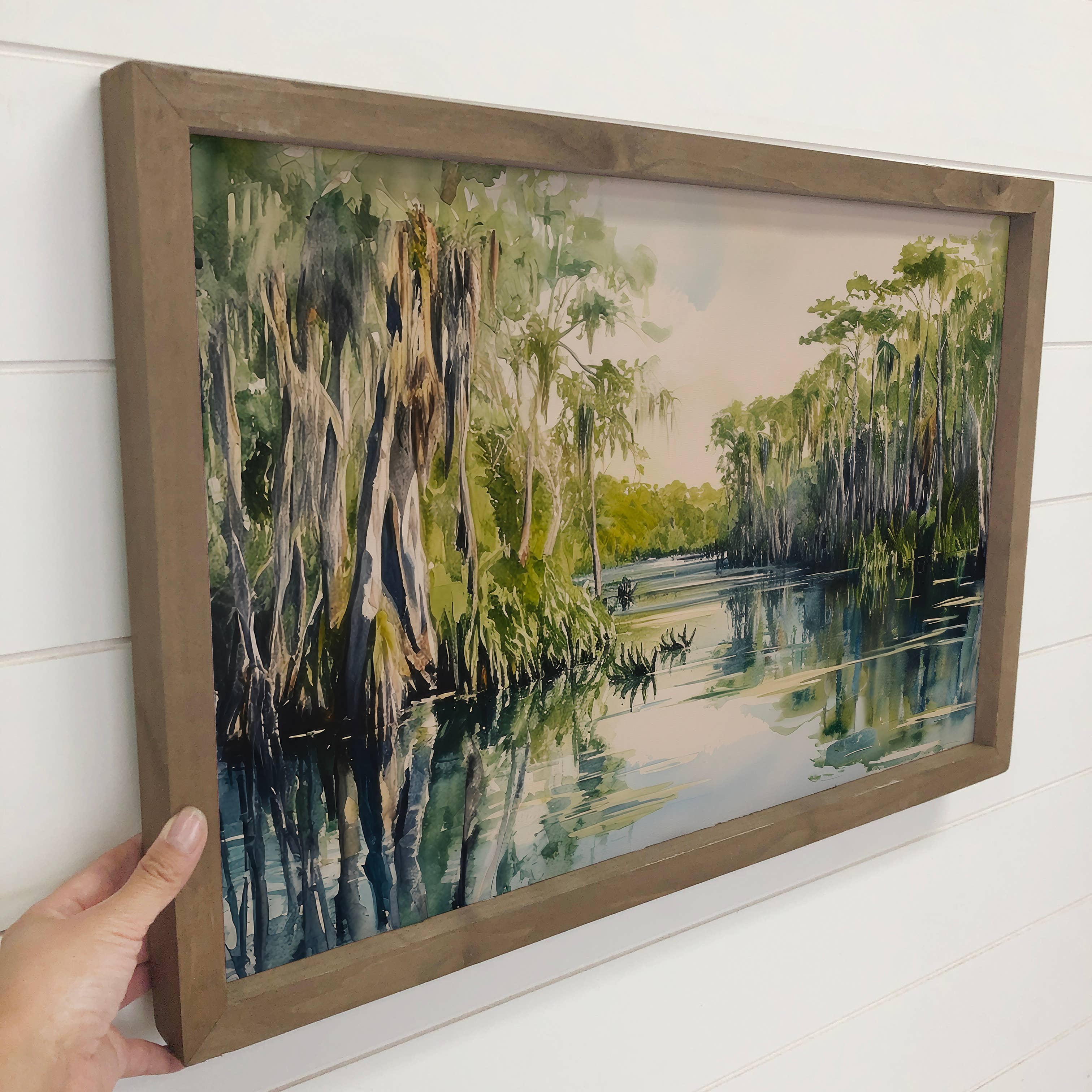 Green Everglades Florida - Nature Landscape Canvas Art