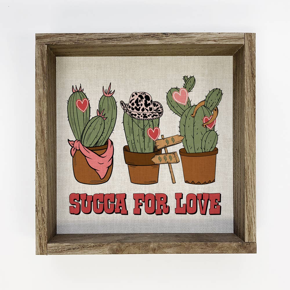 Succa for Love - Valentines Day Canvas Art