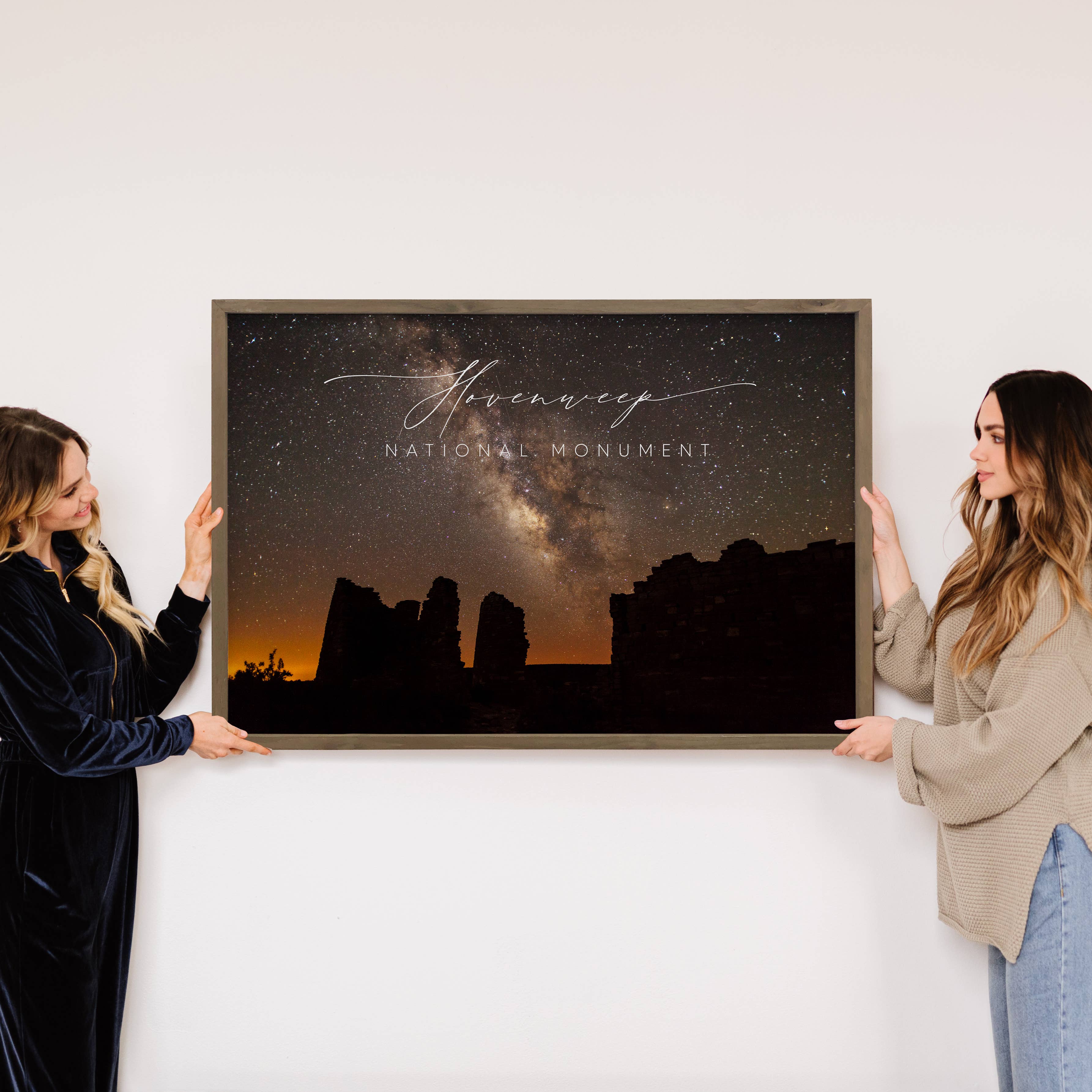 Hovenweep Utah Stars - National Monument Canvas Art - Framed