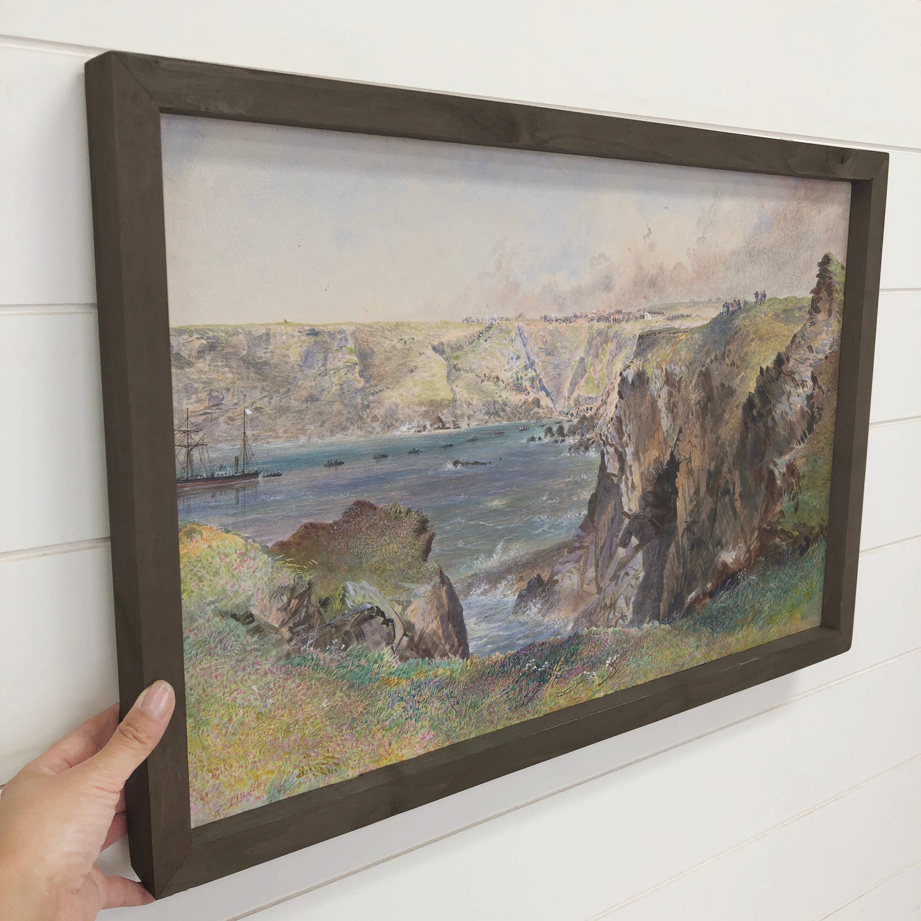 Ireland Bay Front - Nature Canvas Art - Wood Framed Wall Art