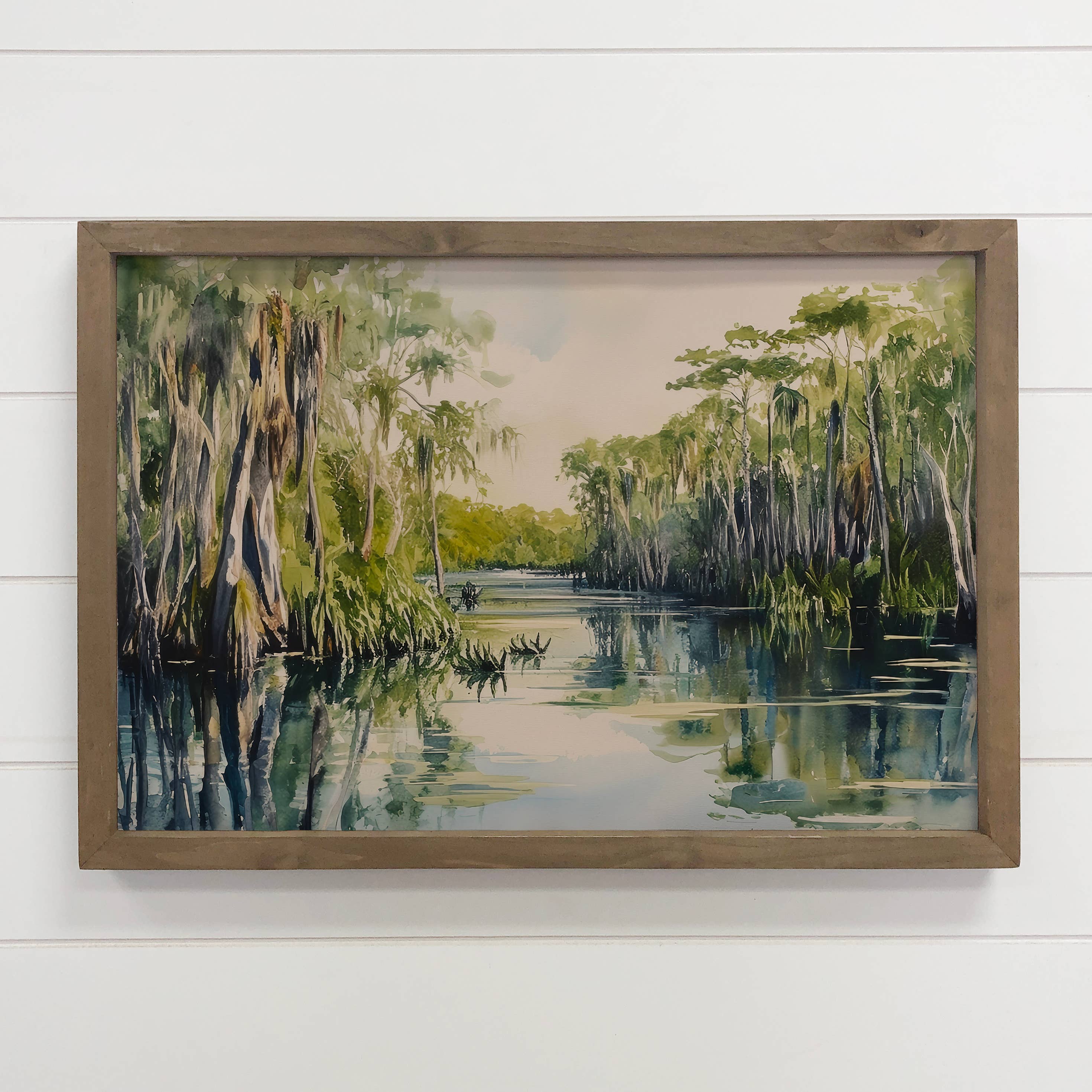Green Everglades Florida - Nature Landscape Canvas Art