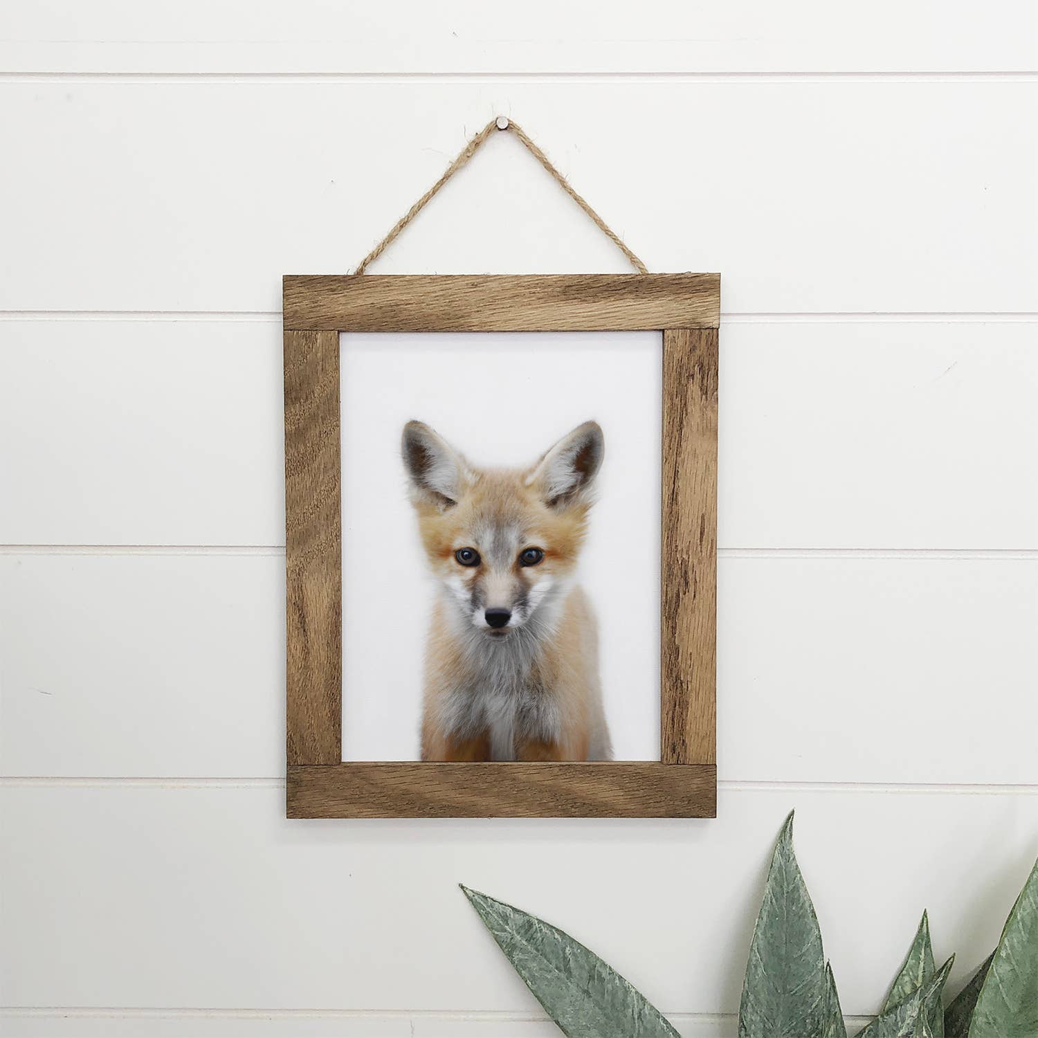 Baby Fox Wood Sign Cute Animal Wall Art
